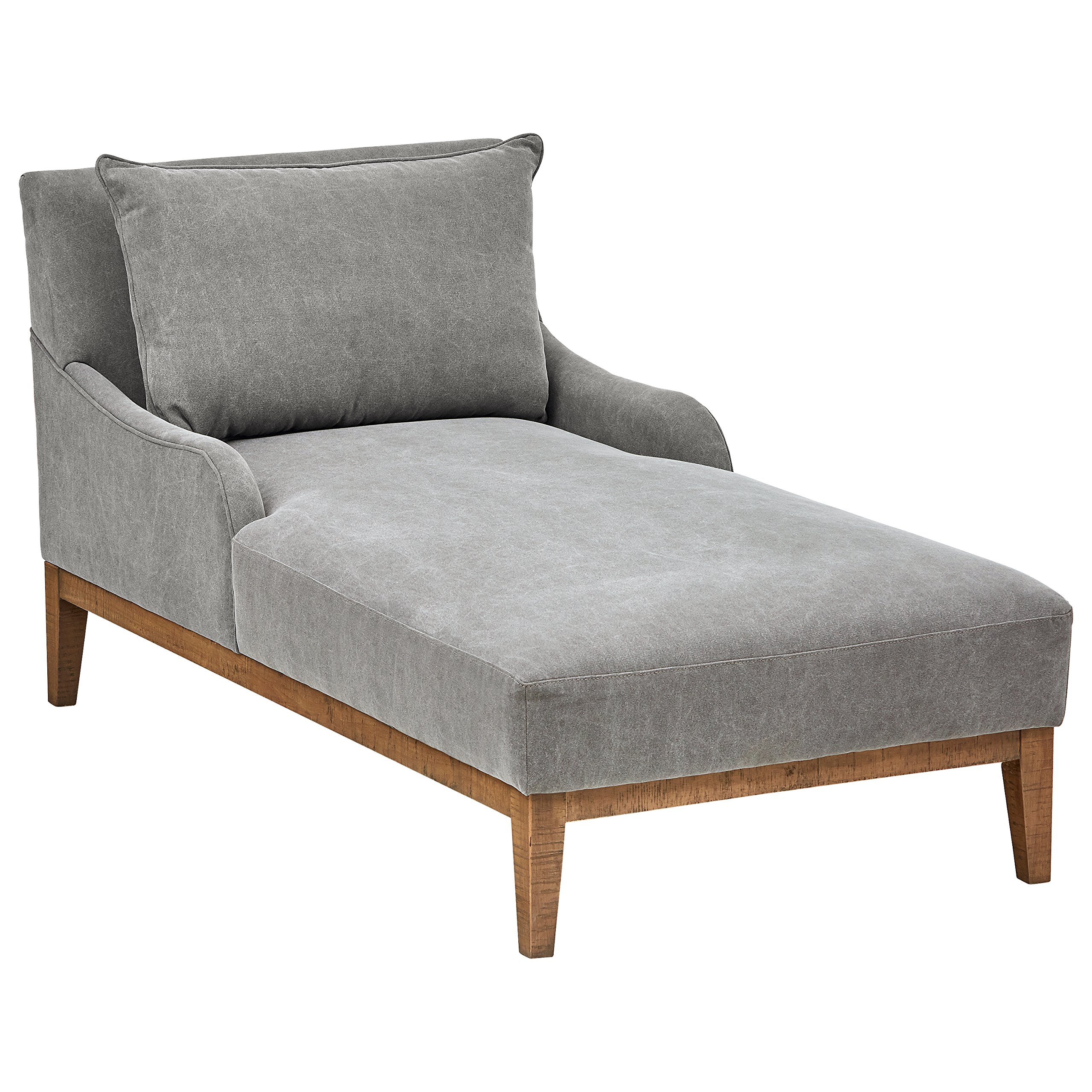 Amazon Brand – Stone & Beam Varon Modern Lounge Daybed Chaise, 34.2"W, Dark Grey