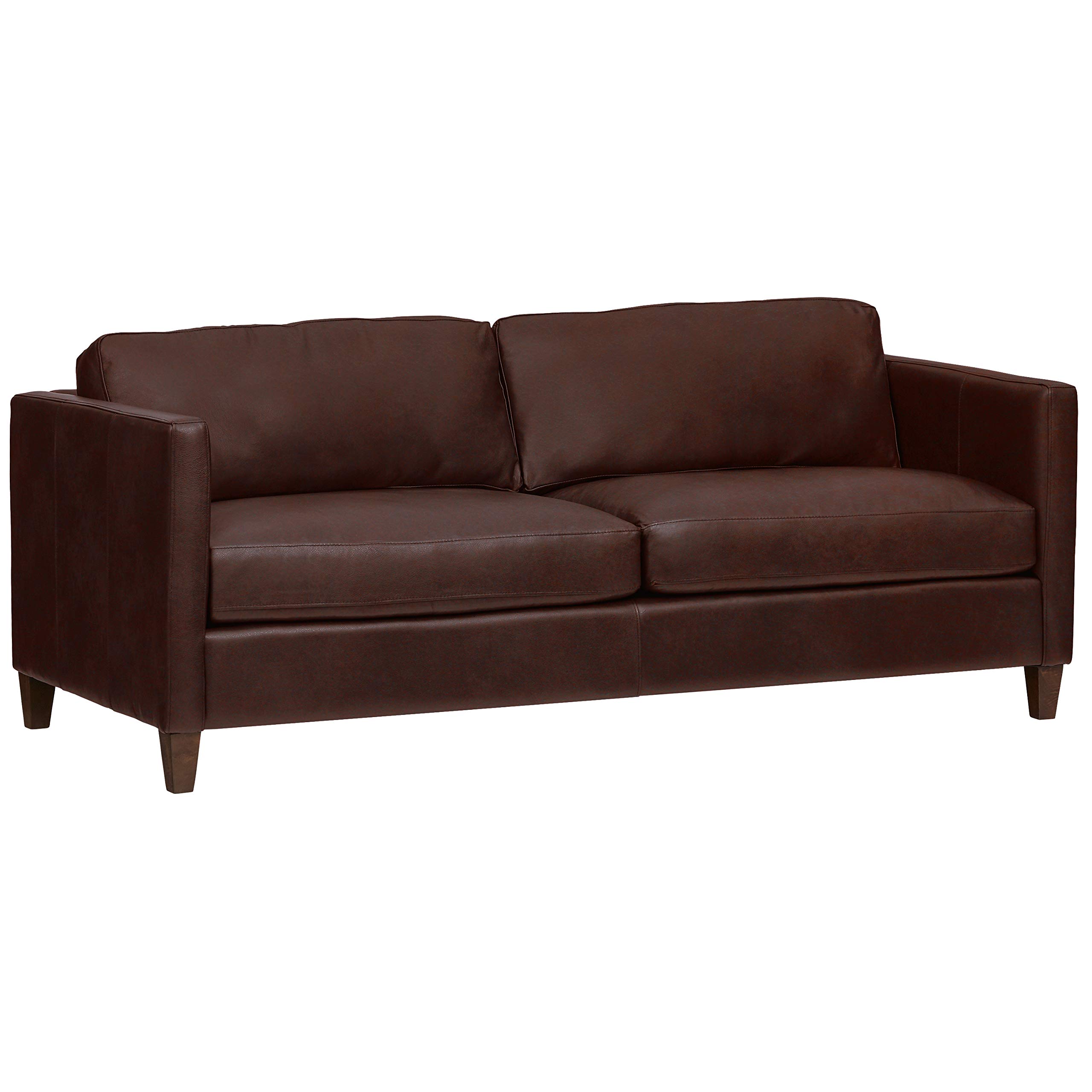 Amazon Brand – Stone & Beam Andover Studio Sofa Couch, 78"W, Driftwood Leather