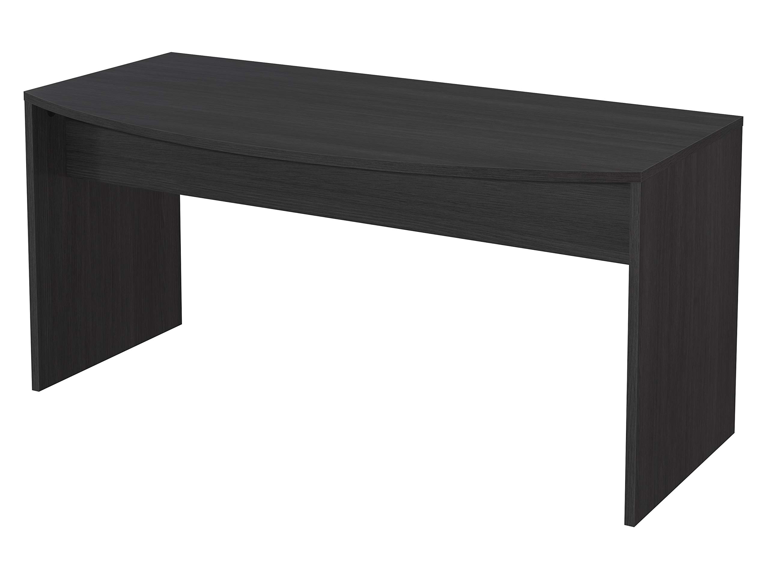 Amazon Brand - Movian Belaya Classic Desk with Curved Top, 80 x 160 x 75cm, Dark Grey