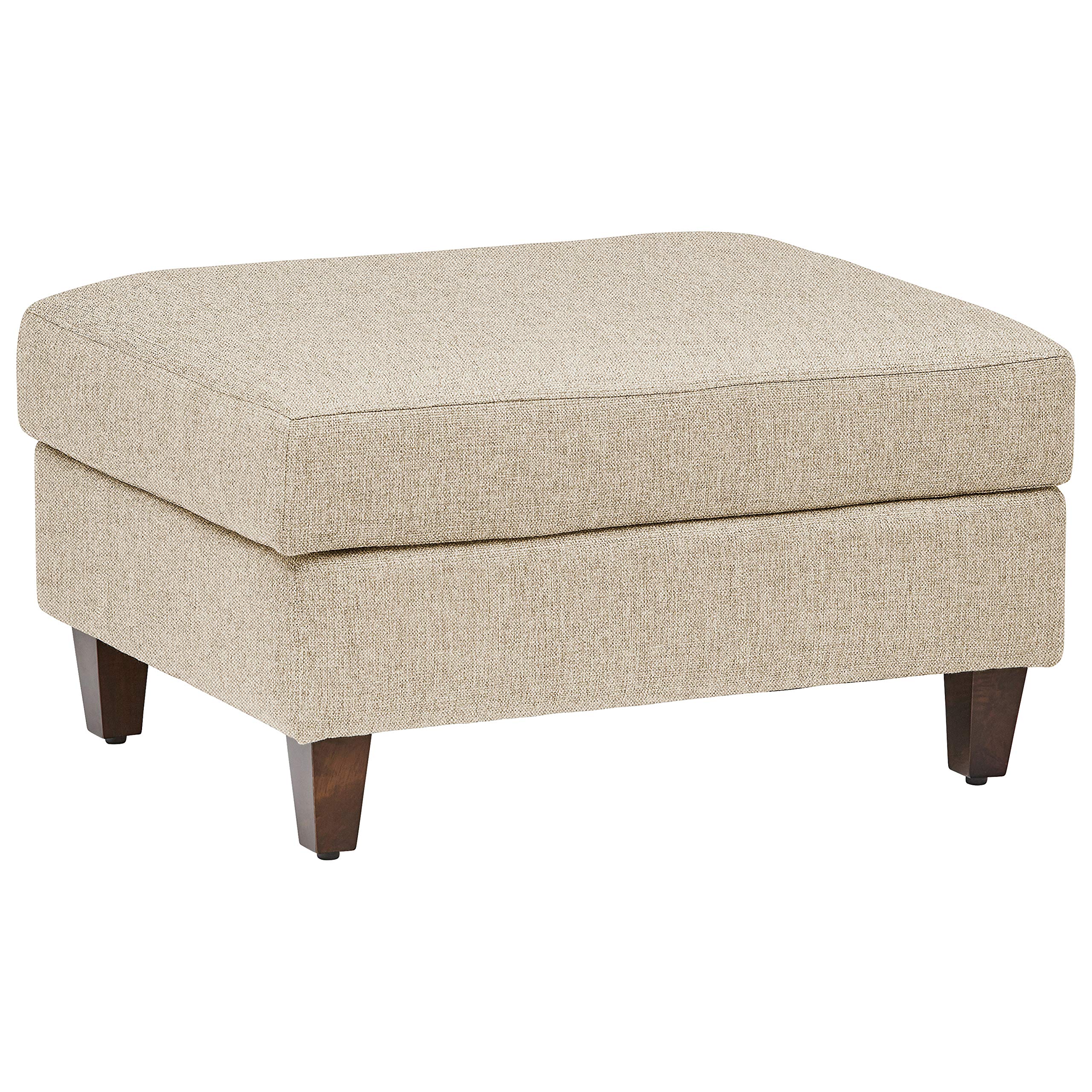 Amazon Brand – Stone & Beam Andover Modern Rectangle Ottoman, 32"W, Tan