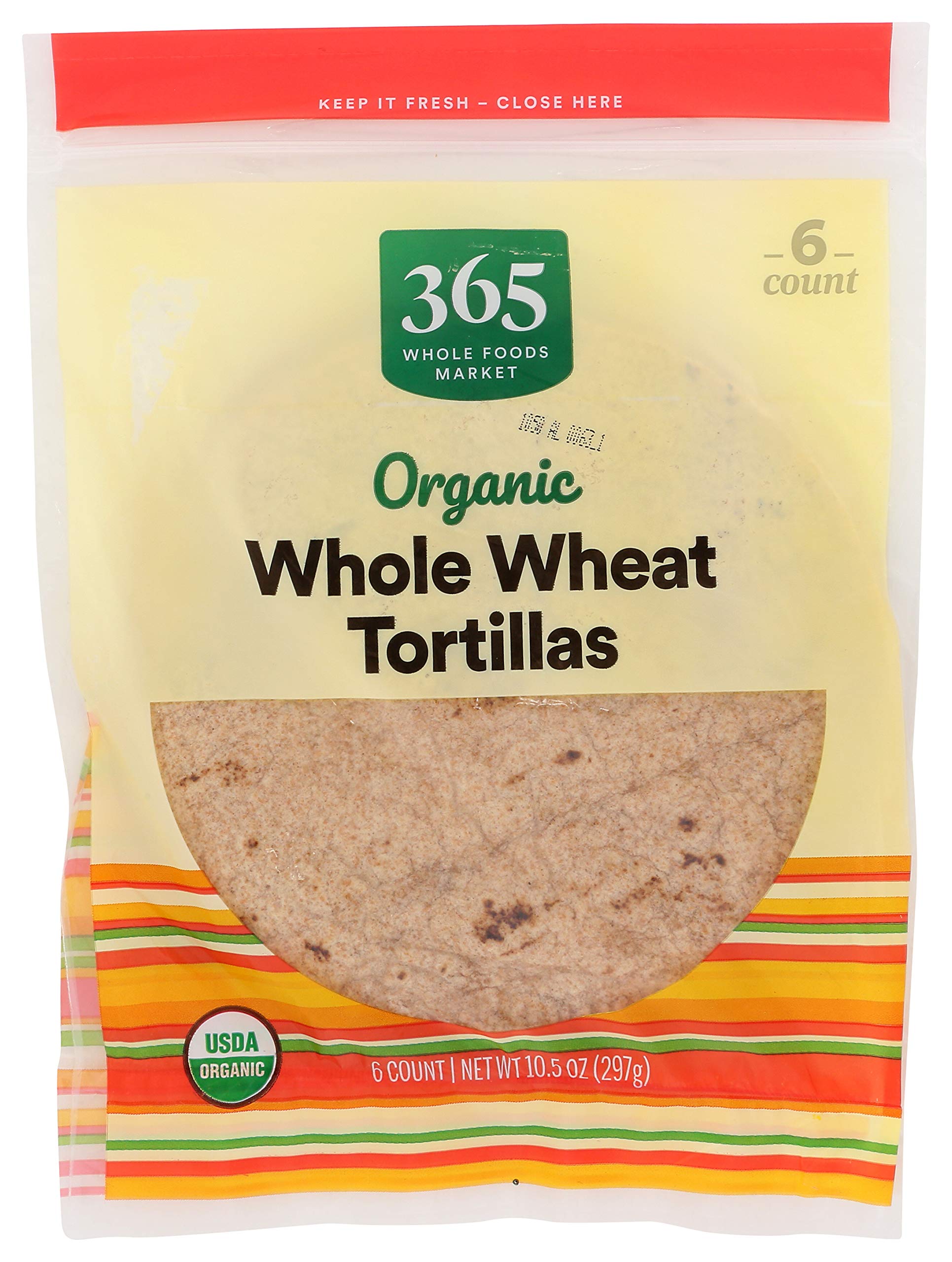 365 Everyday Value, Organic Whole Wheat Tortillas, 10.5 oz
