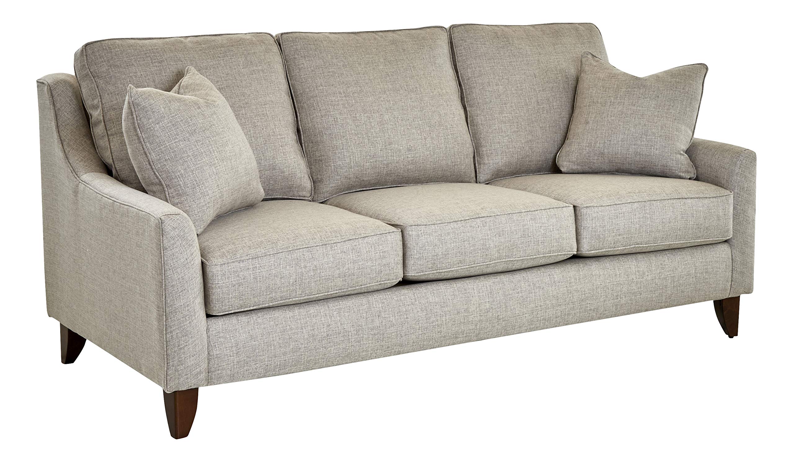 Amazon Brand – Stone & Beam Troy Upholstered Sofa Couch, 80"W, Ash Gray