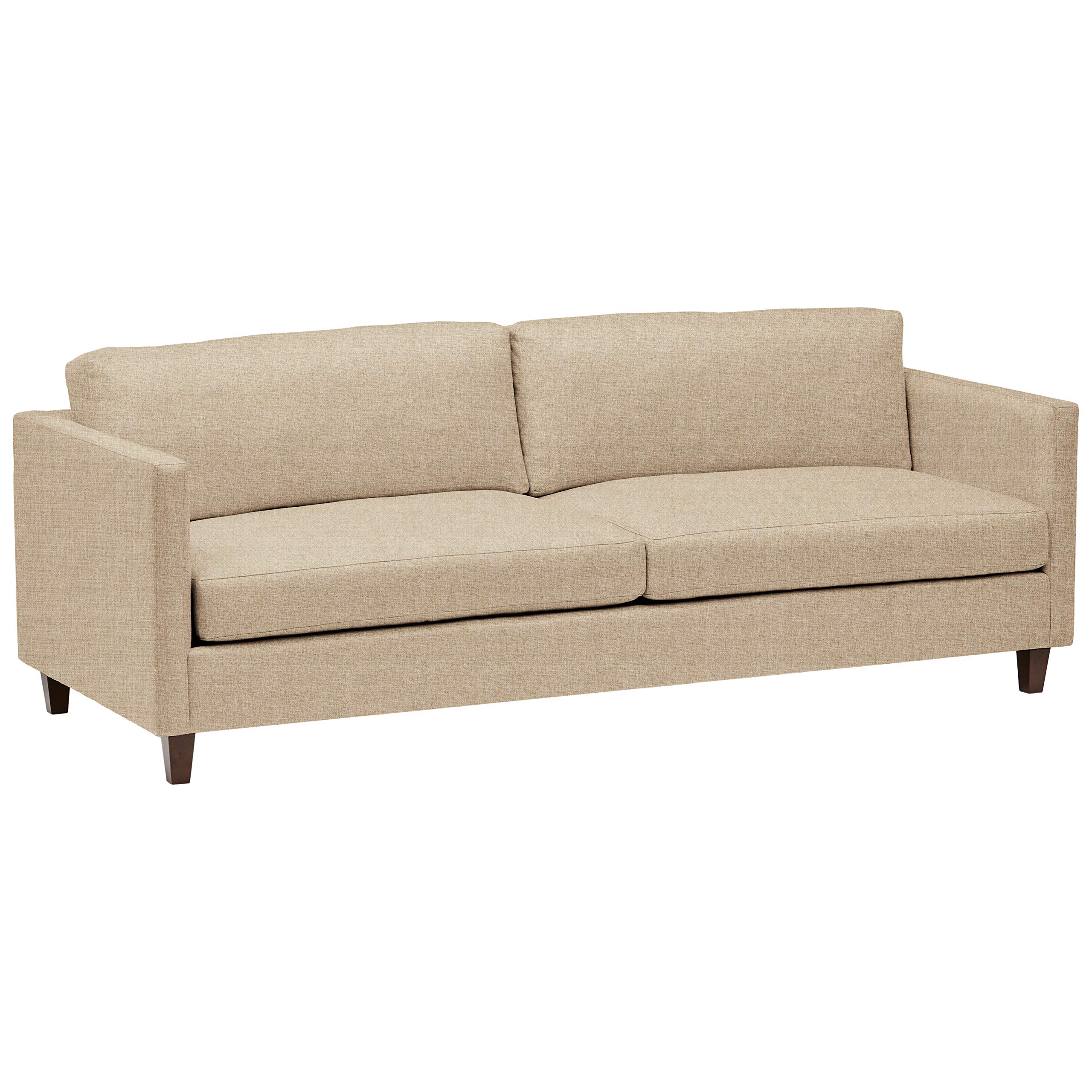 Amazon Brand – Stone & Beam Andover Modern Sofa Couch, 93"W, Dark Tan
