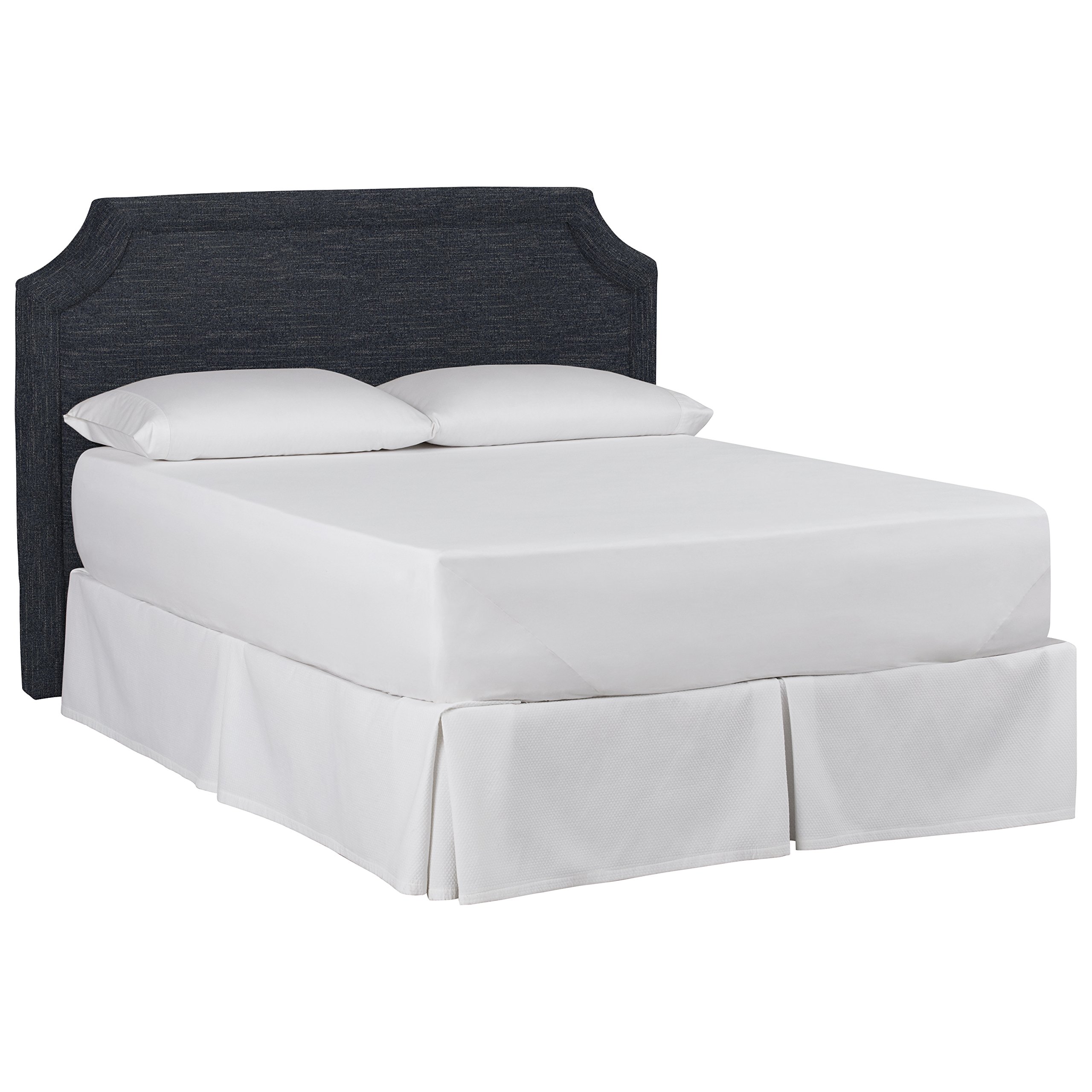 Amazon Brand – Stone & Beam Bridgewater Scalloped King Headboard, 88"W, Curious Indigo