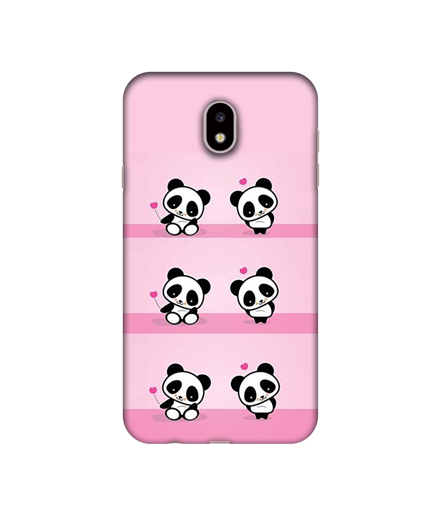 Amazon Brand - Solimo Designer Panda Pattern UV Printed Soft Back Case Mobile Cover for Samsung Galaxy J7 Pro