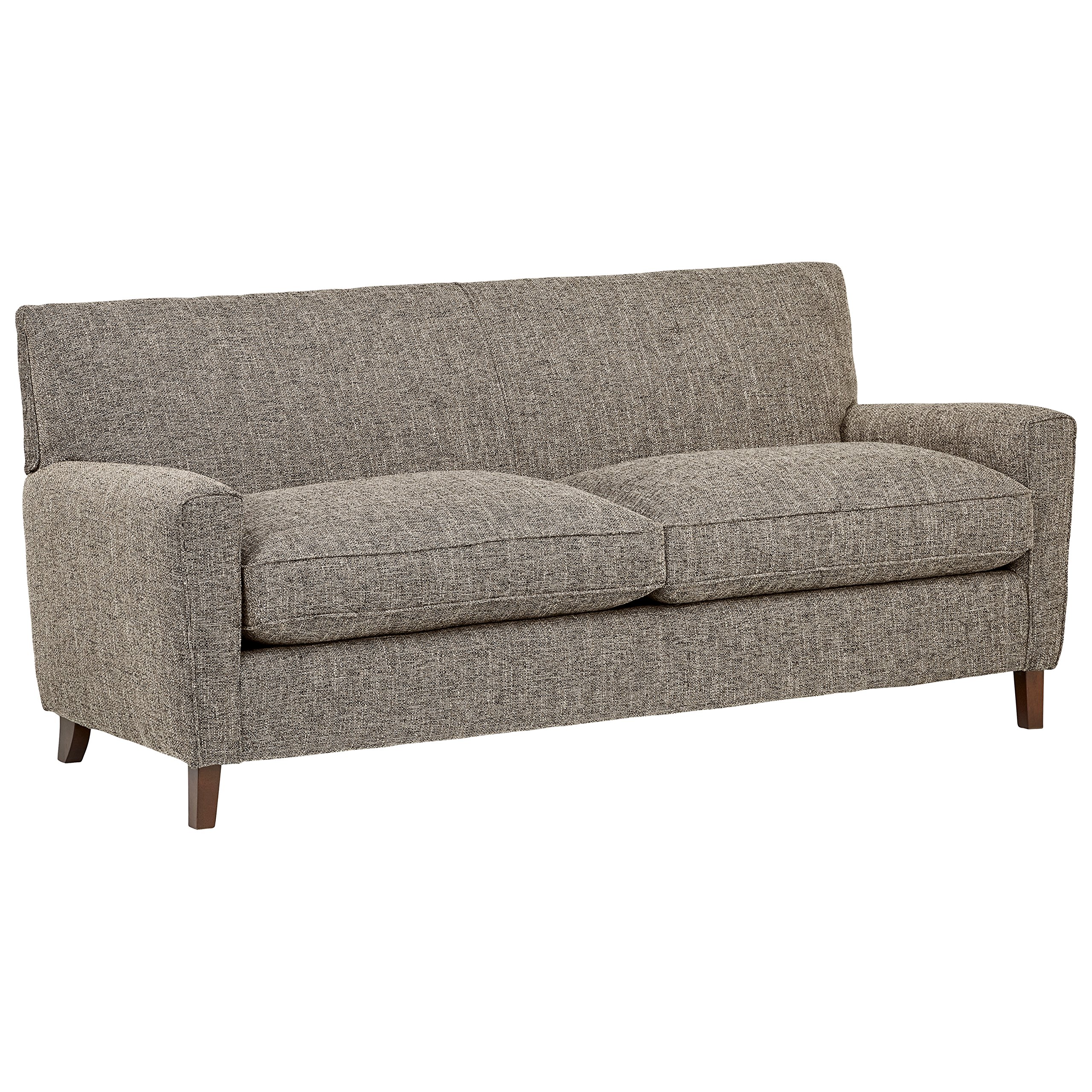 Amazon Brand – Rivet Lawson Modern Angled Sofa, 78"W, Blackwood
