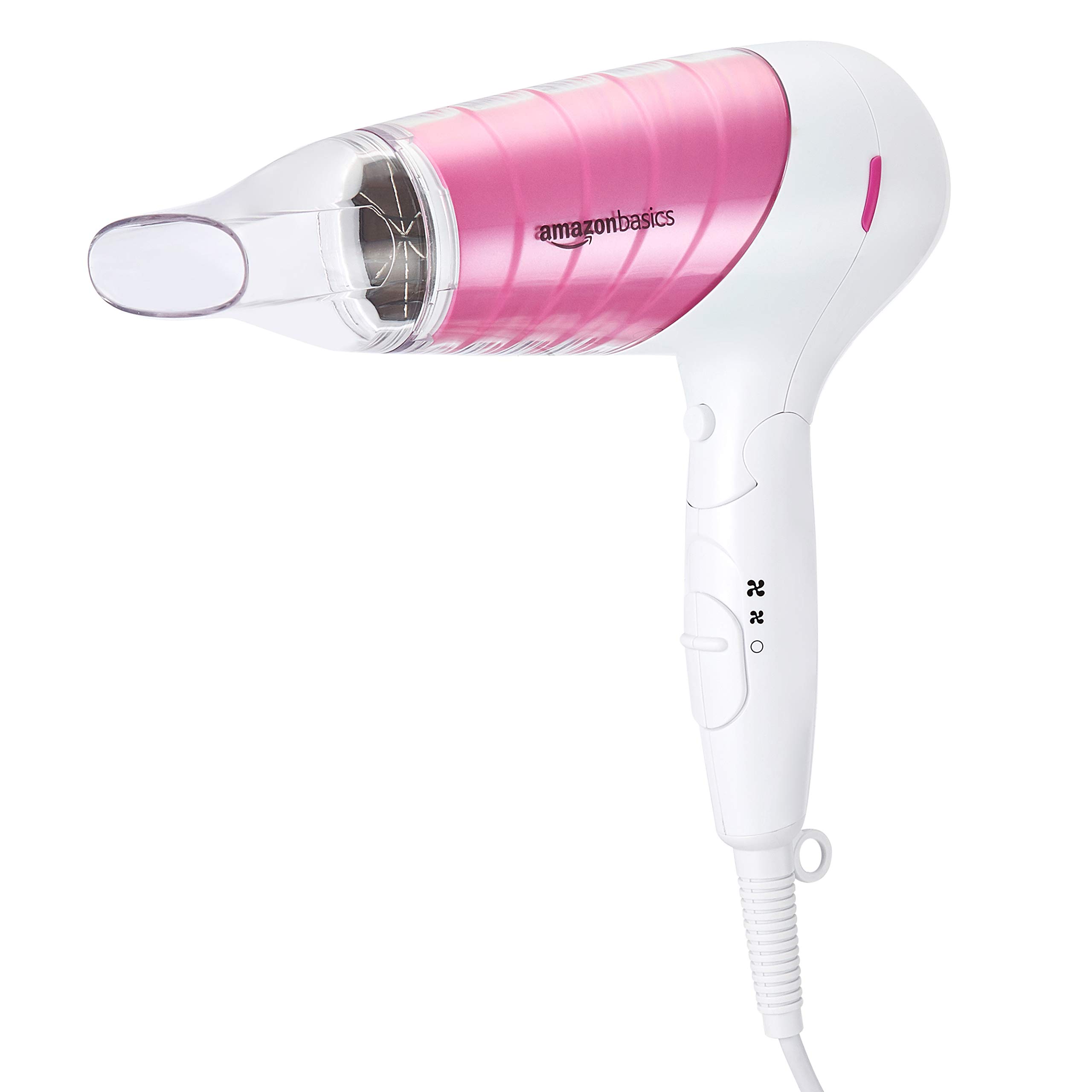 AmazonBasics 1800W Professional Hair Dryer with Foldable Handle and Temperature Control