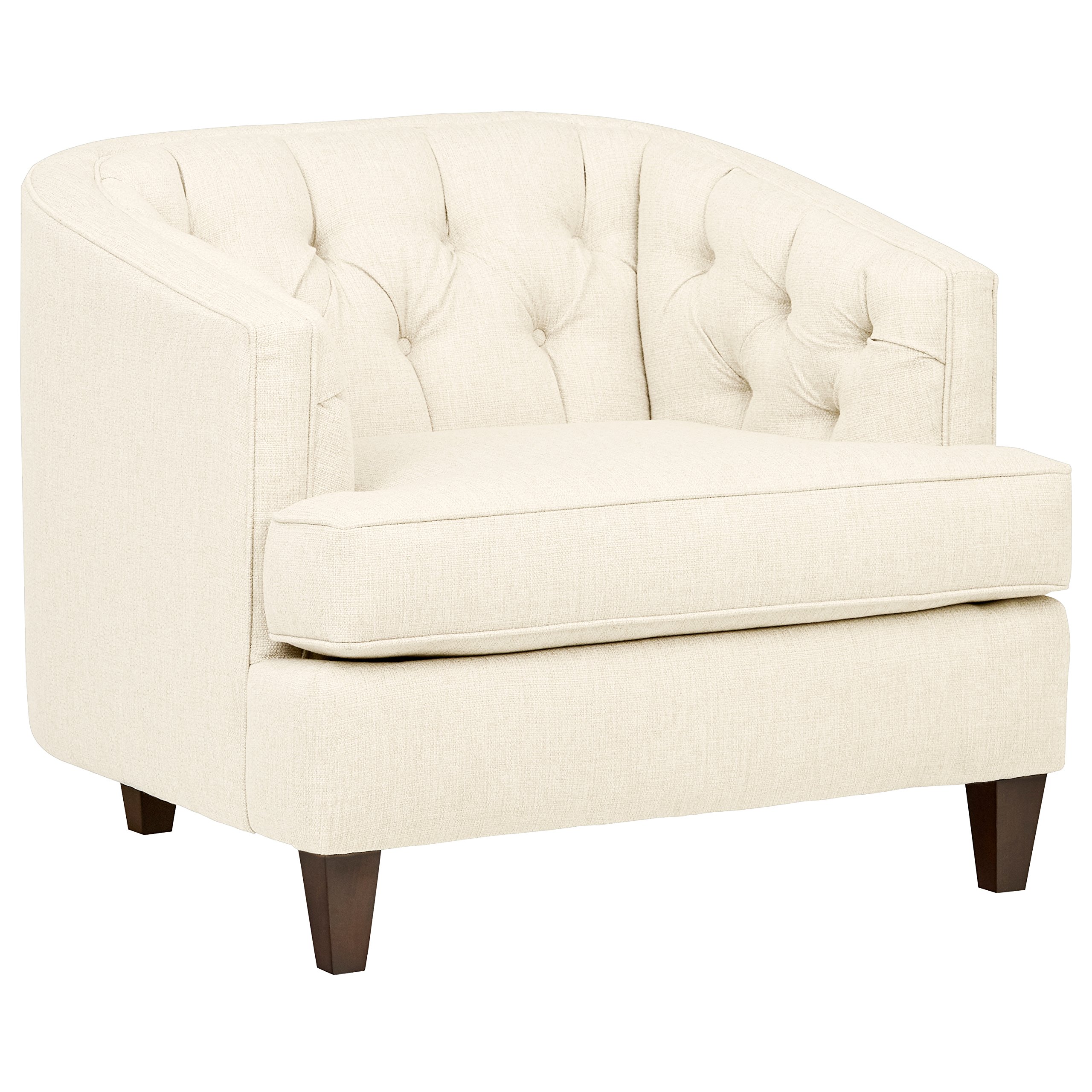 Amazon Brand – Stone & Beam Leila Tufted Chair, 44" W, Sandstone