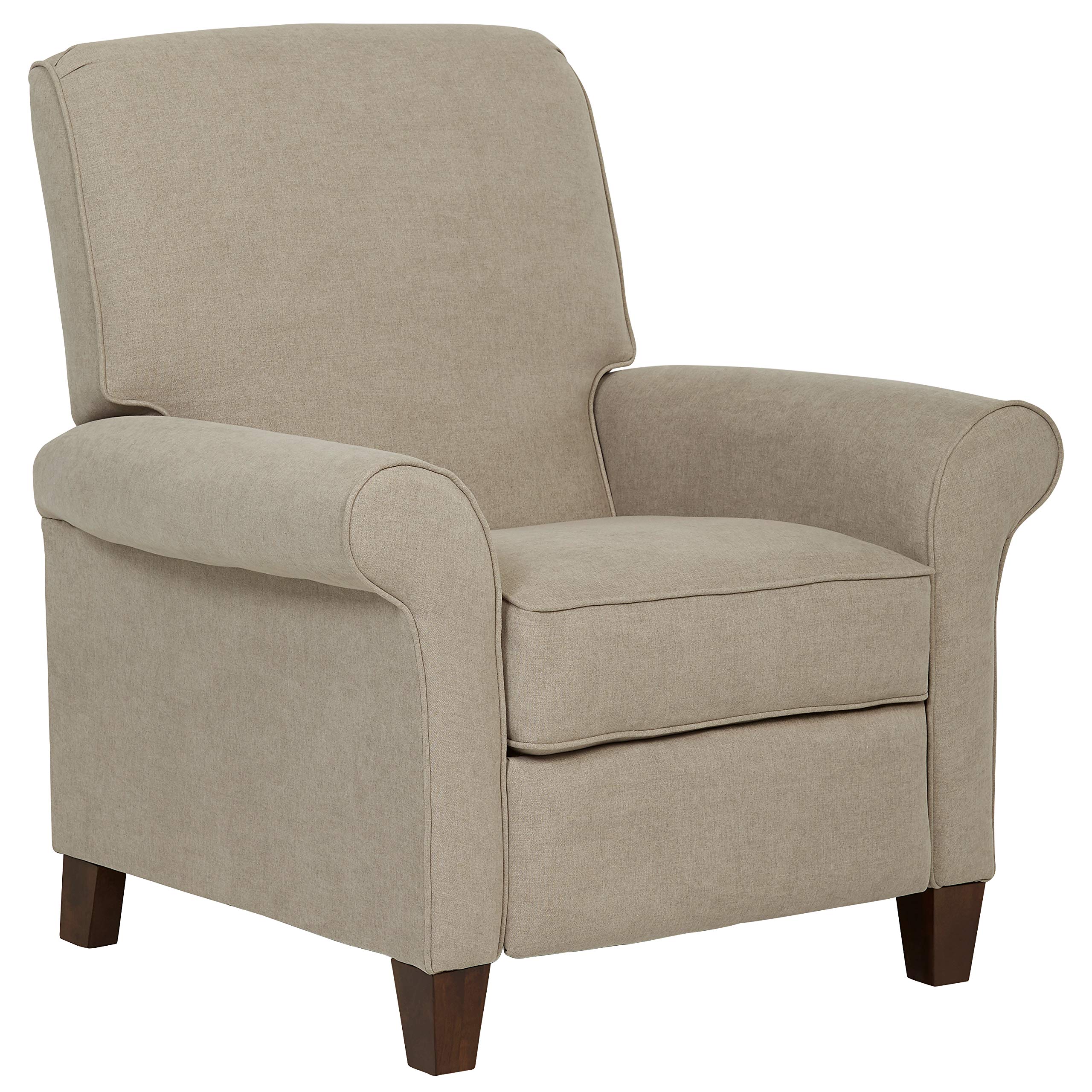 Amazon Brand – Stone & Beam Pinebrook Traditional Recliner, Fabric, 39"W, Dove