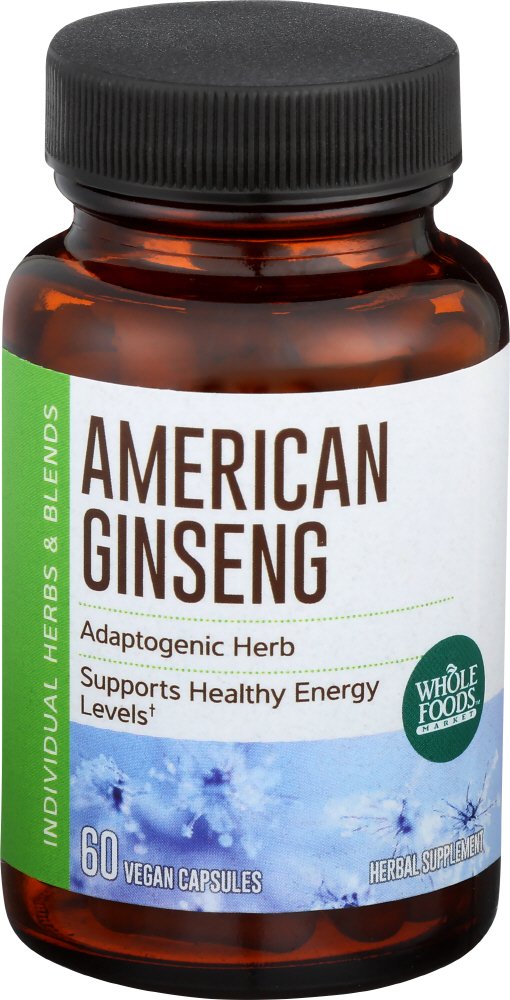 Whole Foods Market, American Ginseng, 60 CT