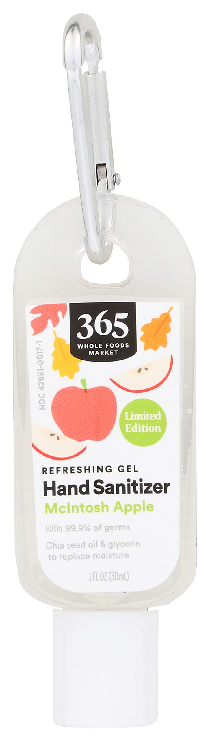365 by Whole Foods Market, Limited Edition Refreshing Gel Hand Sanitizer, McIntosh Apple, 1 Fl Oz