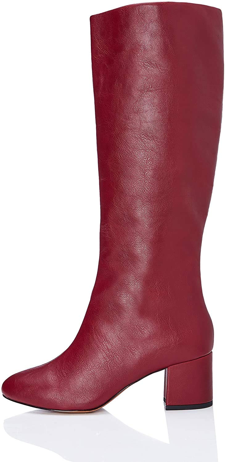 find. Women's 123957 Boots, Red Dk Red, 3/3.5 UK