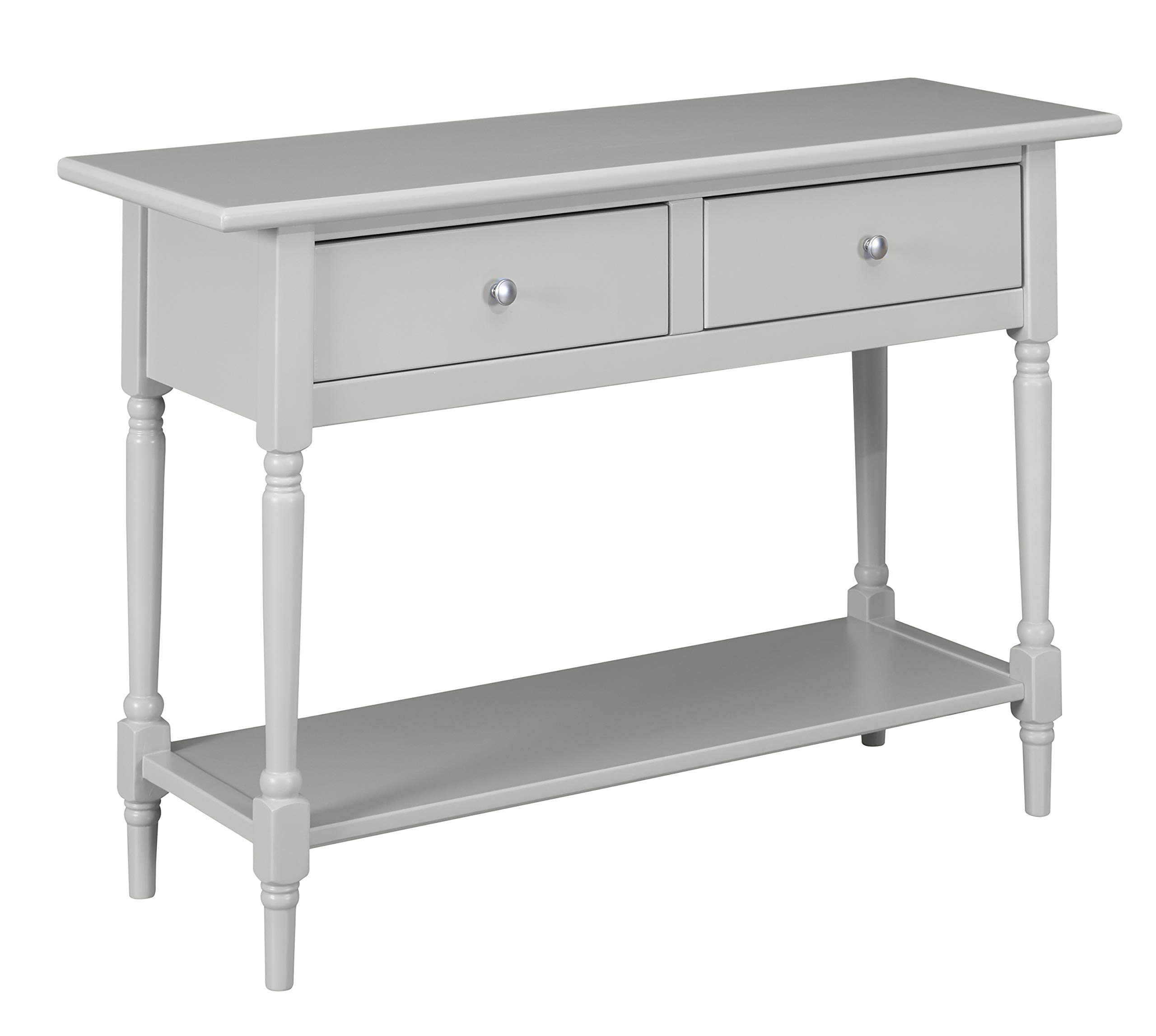 Amazon Brand – Ravenna Home Angela Modern Turned Leg Console Entry Table, 47.2"W, Grey