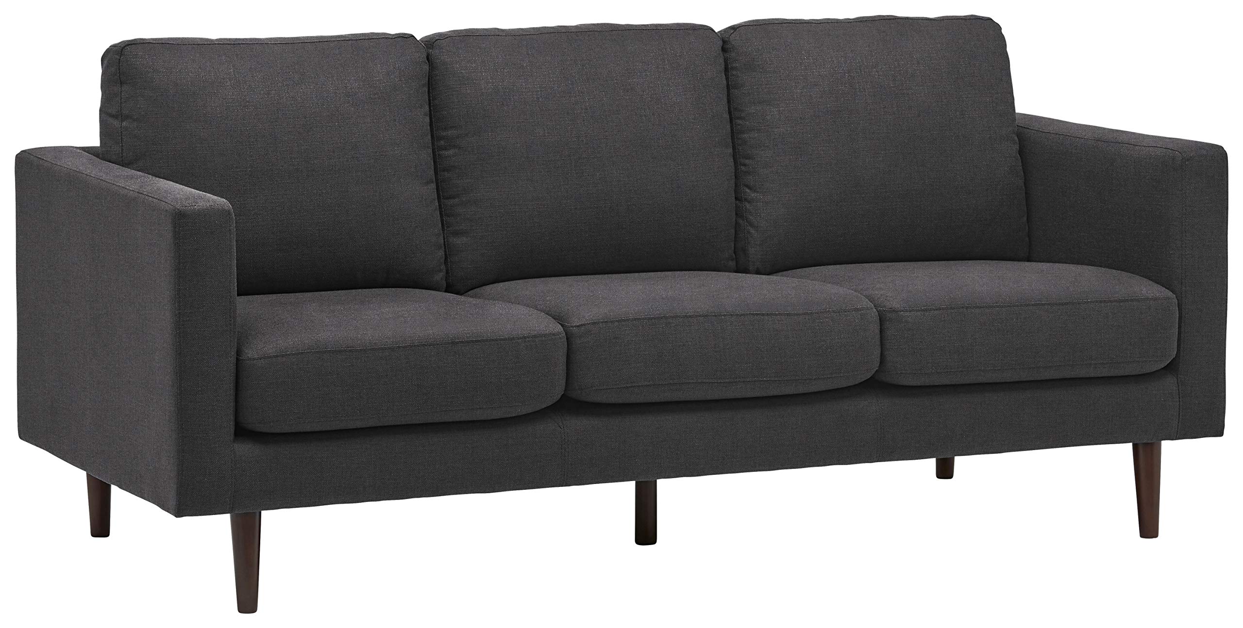 Amazon Brand – Rivet Revolve Modern Upholstered Sofa Couch, 80"W, Storm Grey