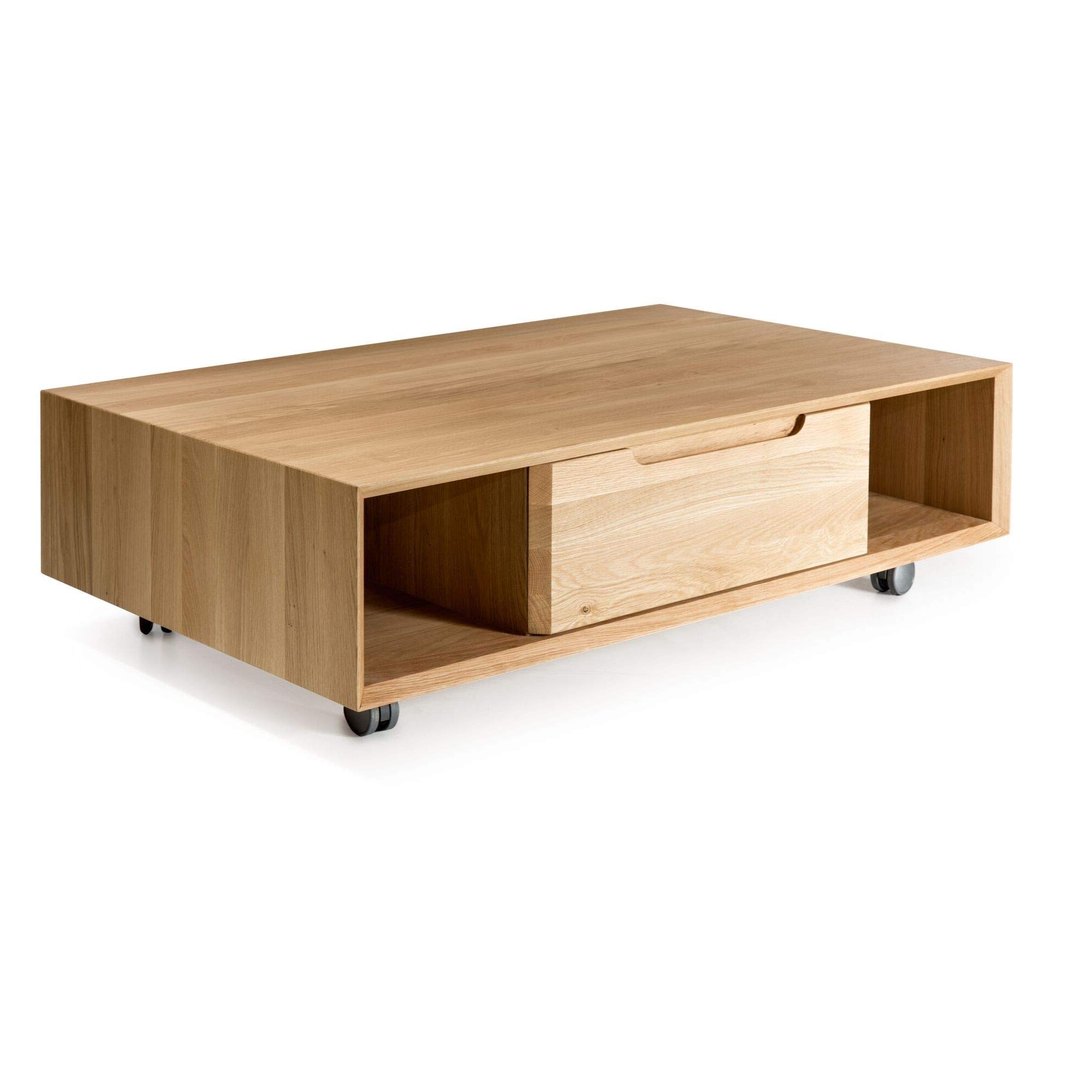 Marque Amazon - Alkove Hayes - Table basse avec rangement, 110 x 70 x 33 cm, Chêne sauvage