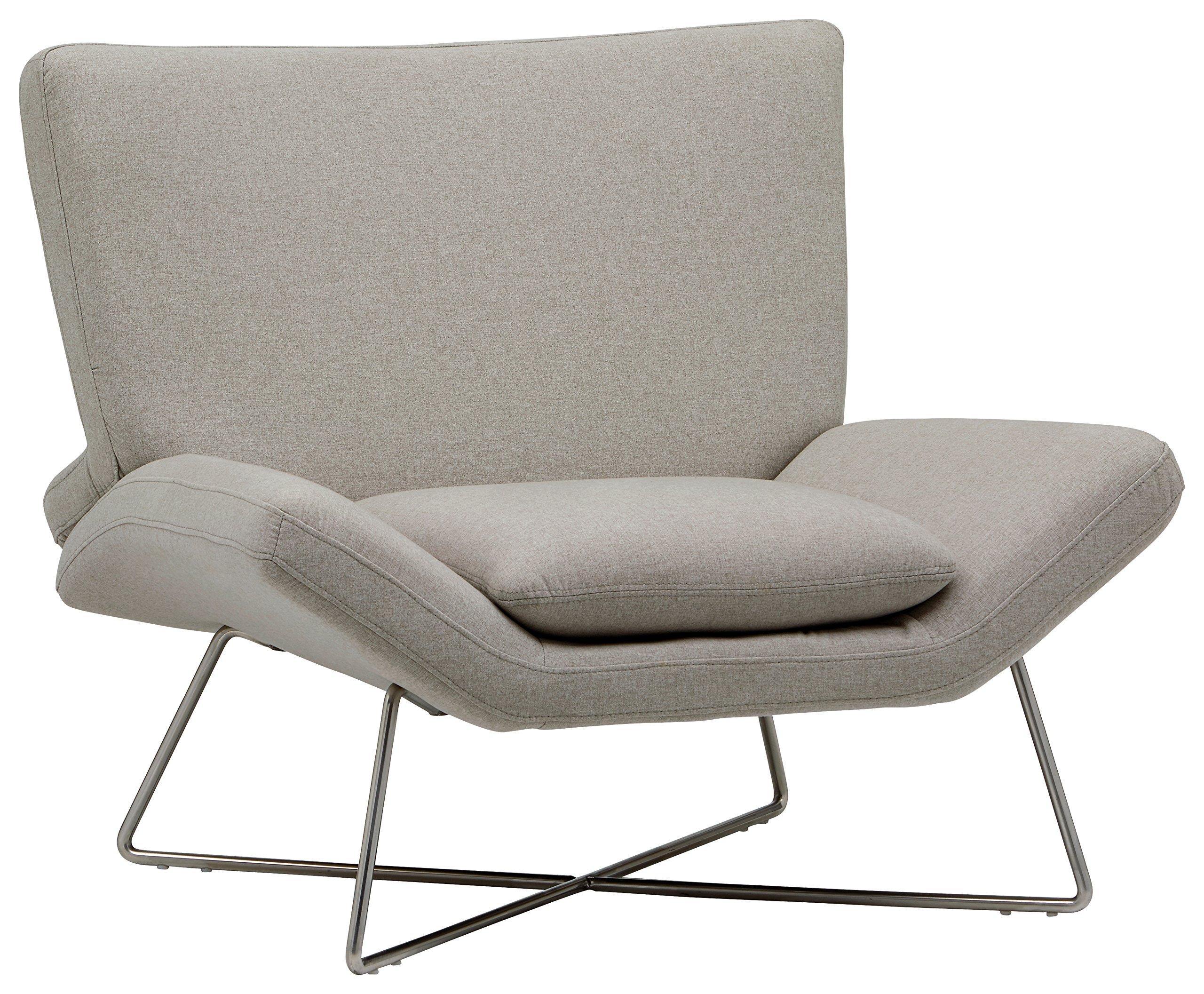Amazon Brand – Rivet Farr Lotus Accent Chair, Felt Grey