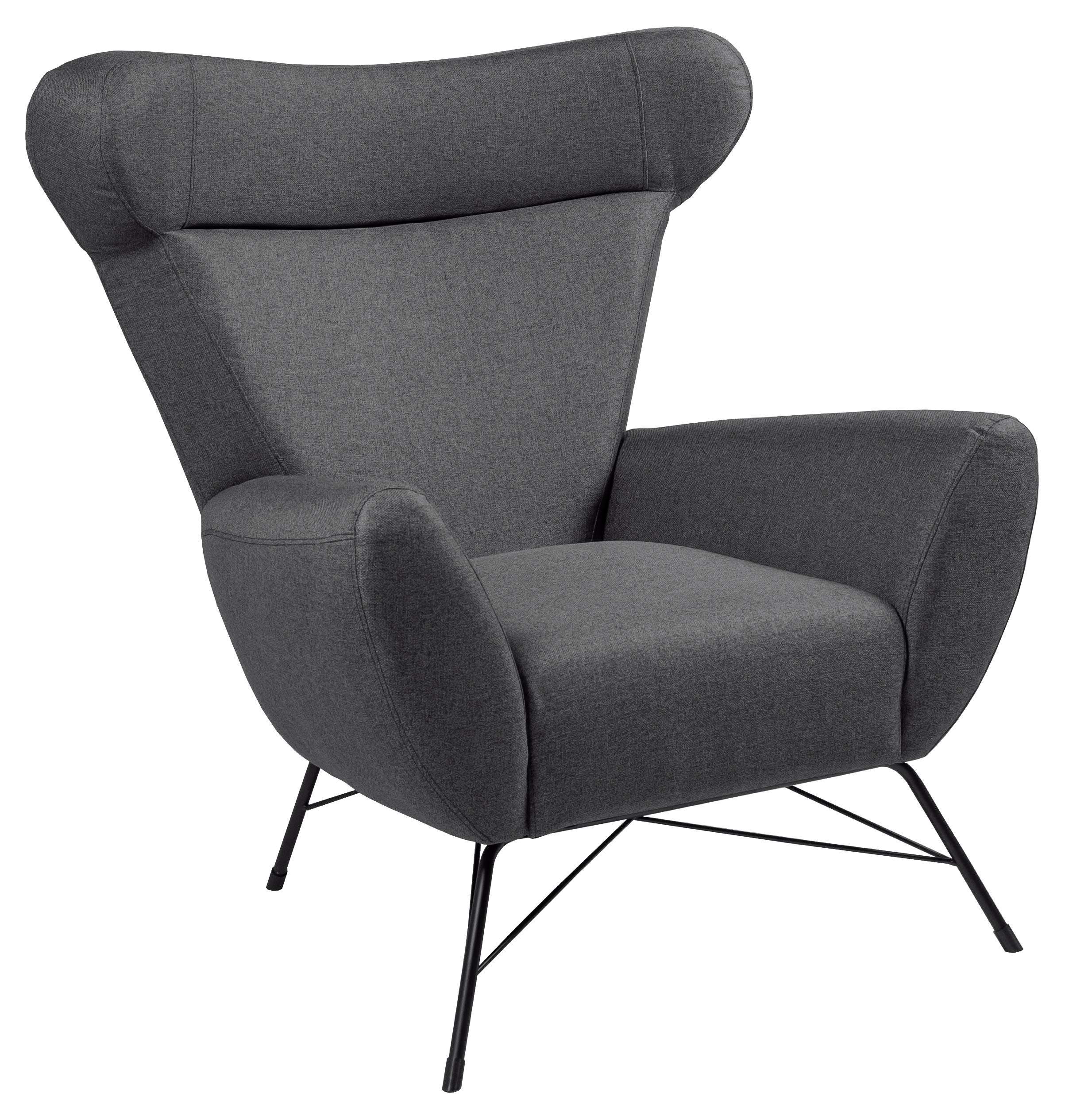 Marque Amazon - Movian Galga - Chaise d'appoint en tissu Malmo, 90 x 105 x 98 cm (longueur x largeur x hauteur), Gris foncé