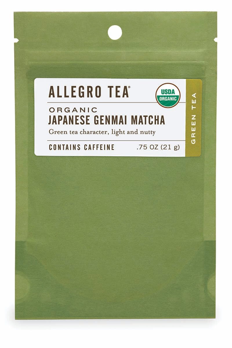 Allegro Tea, Organic Japanese Genmai Matcha, Loose Leaf Tea, 0.75 oz