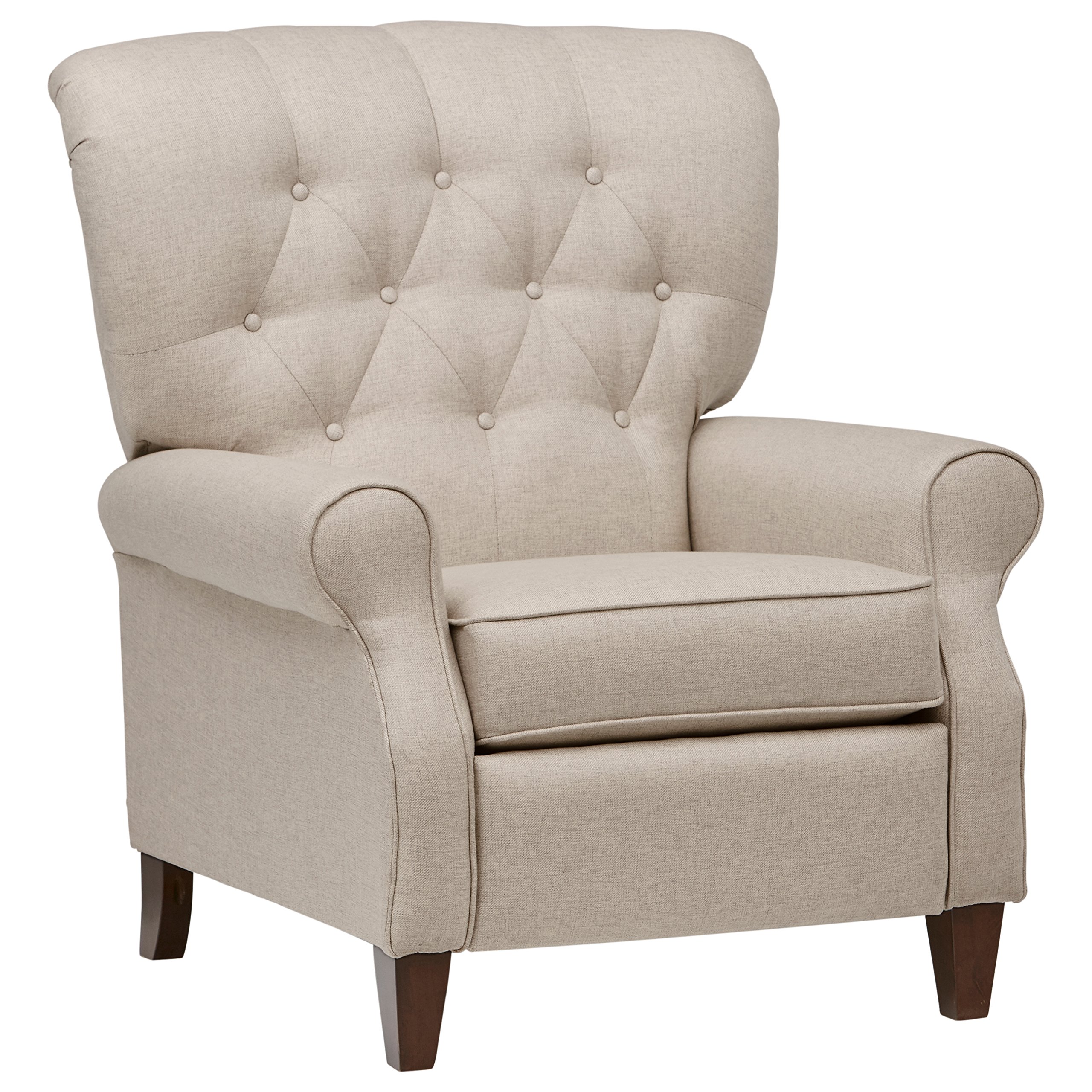 Amazon Brand – Stone & Beam Appleton Farmhouse Recliner, 35"W, Grey Linen