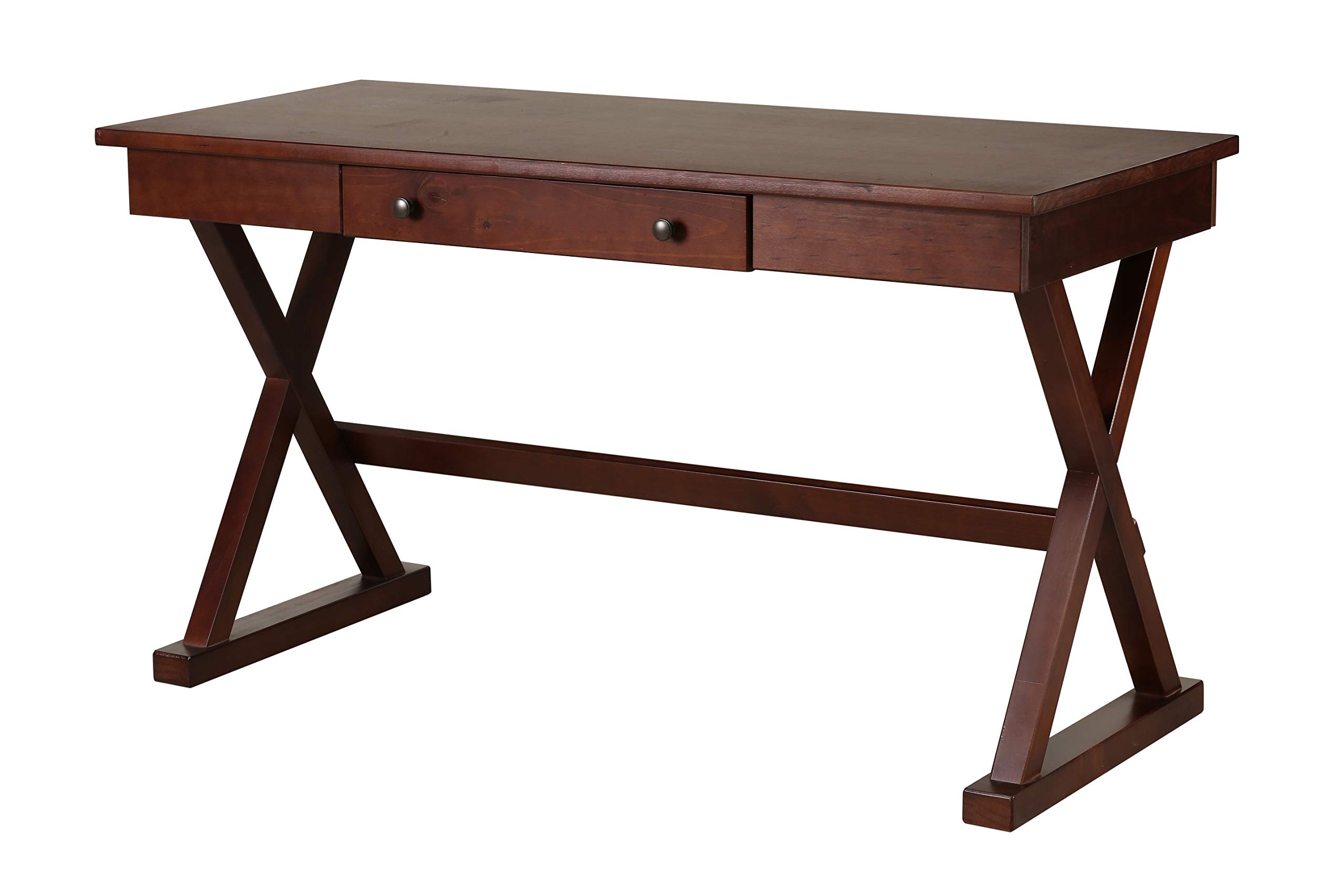 Amazon Brand – Stone & Beam Classic Home Office Desk with Drawer, 54"W, Dark Espresso