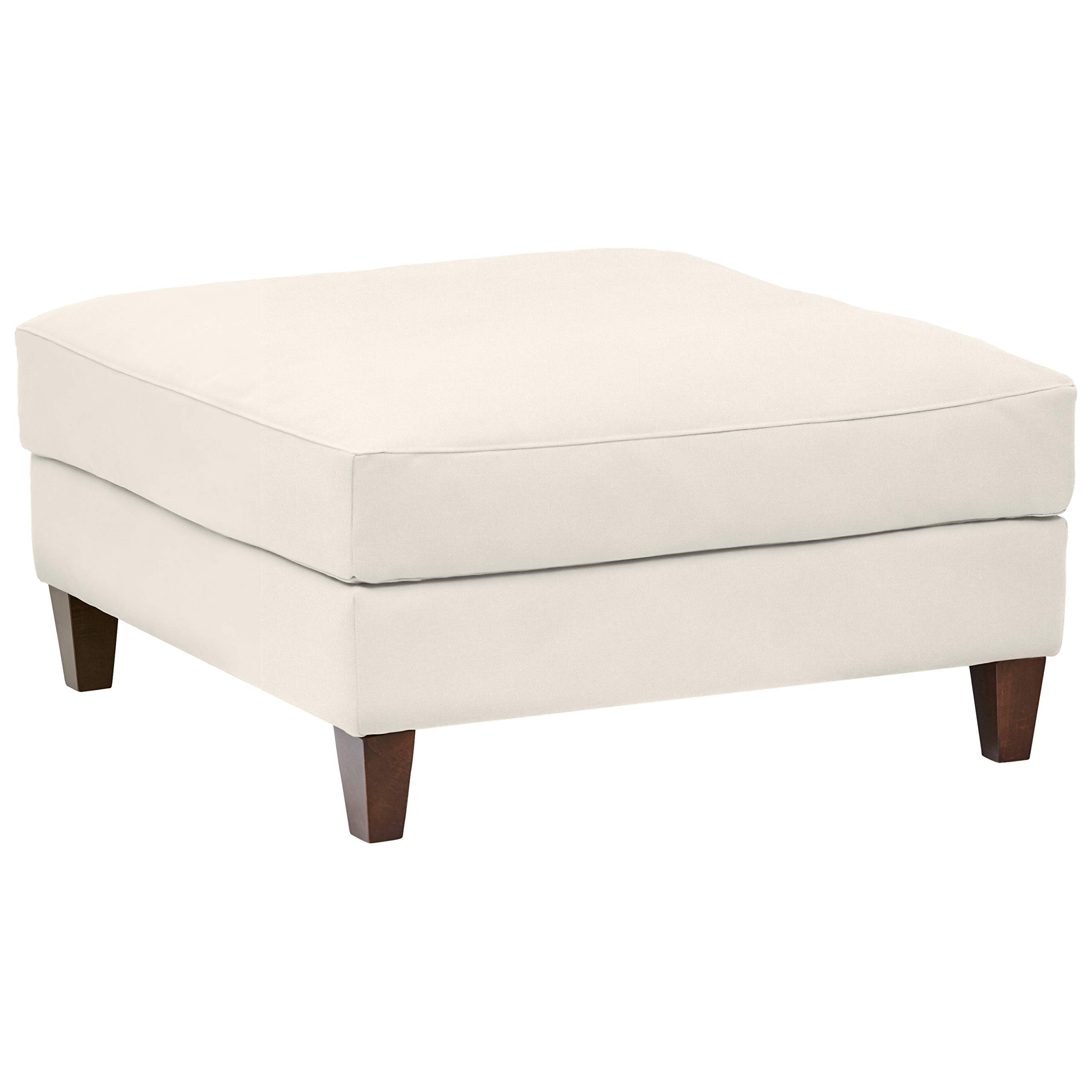 Amazon Brand – Stone & Beam Andover Modern Square Ottoman, 33"W, Cream