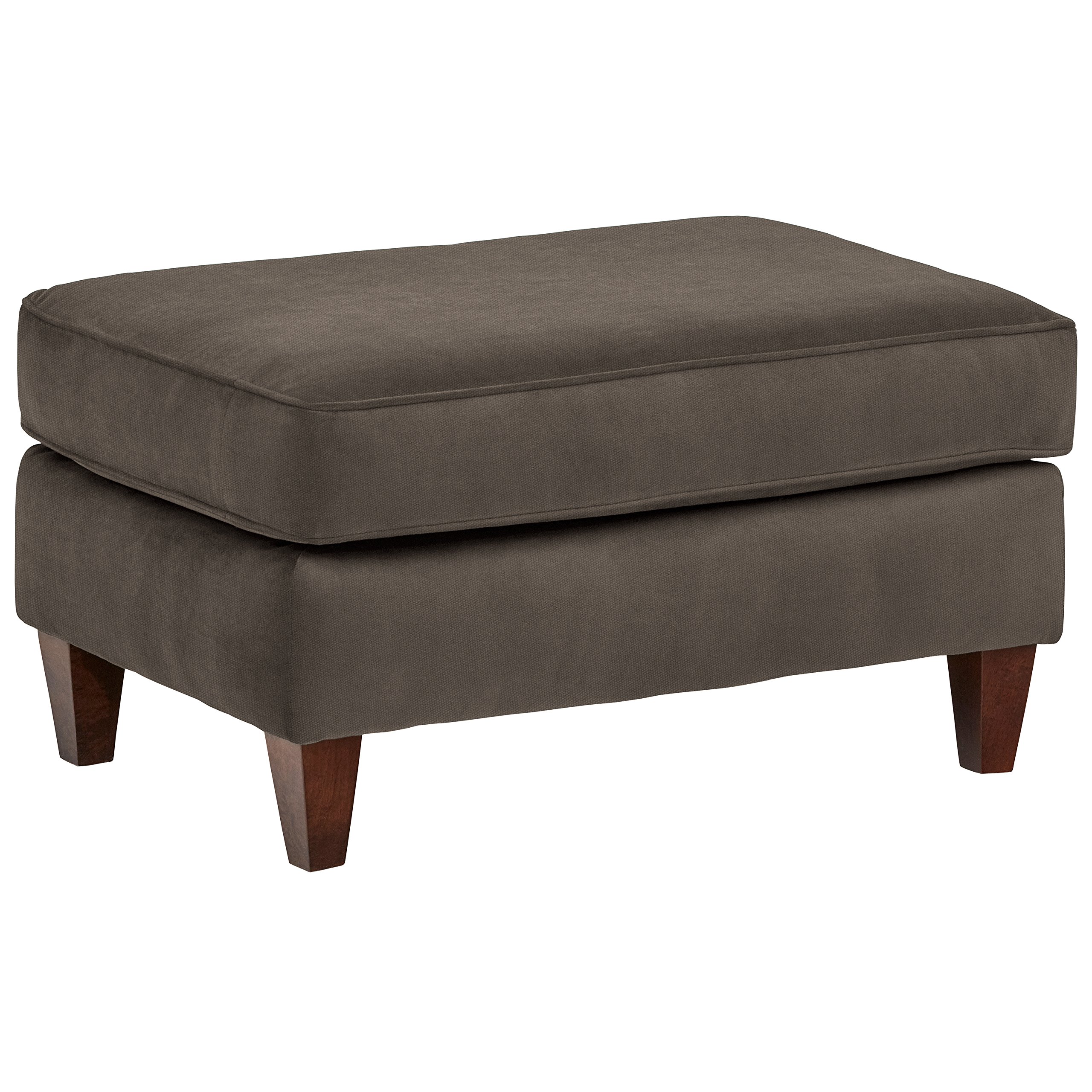 Amazon Brand – Stone & Beam Leila Ottoman, 34" W, Pewter