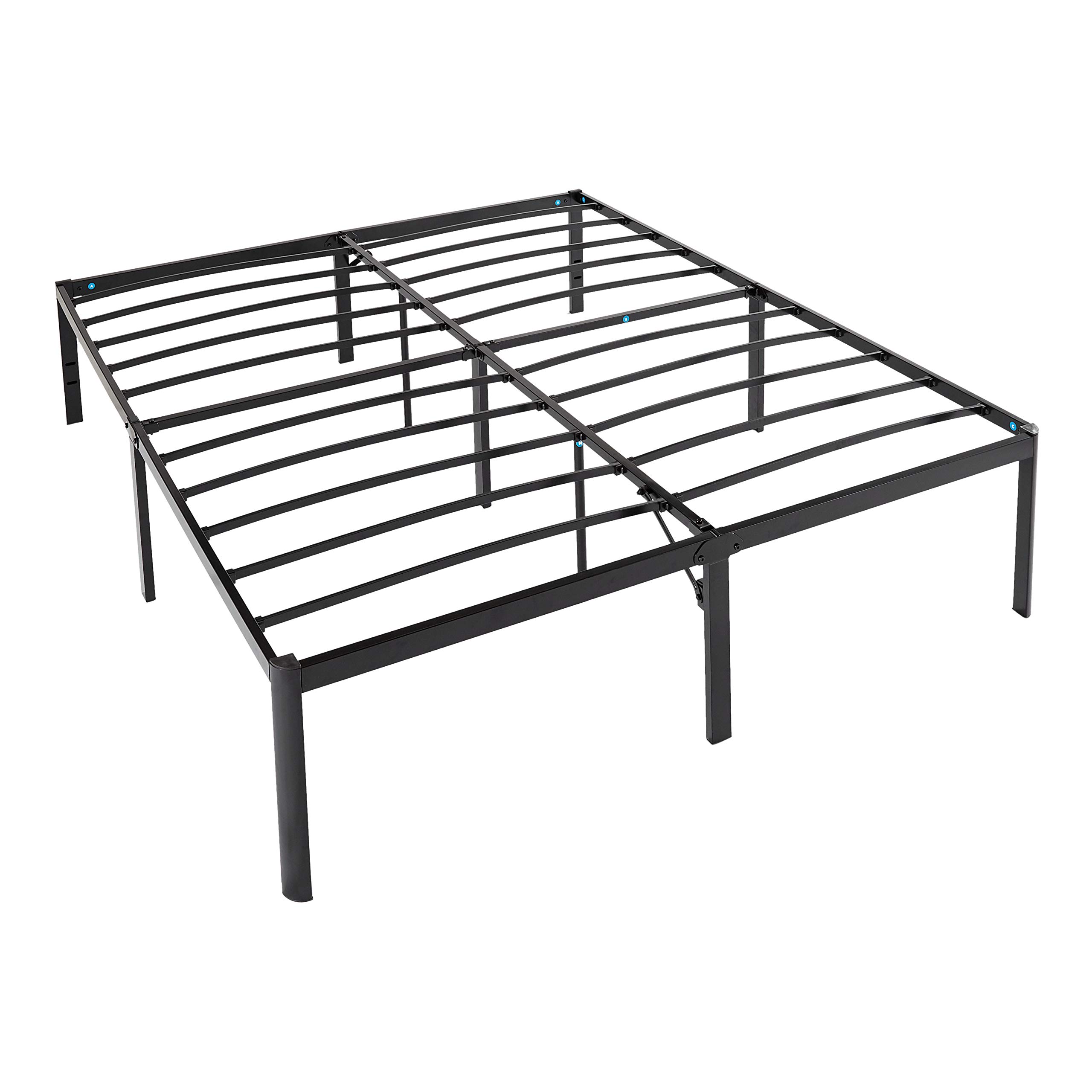 AmazonBasics Heavy Duty Non-Slip Bed Frame with Steel Slats, Easy Assembly - 18" H, (Cal King)