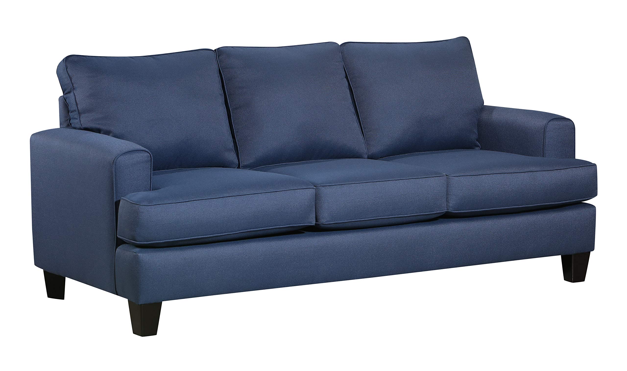 Amazon Brand – Stone & Beam Elizabeth Contemporary Sofa Couch, 85"W, Blue