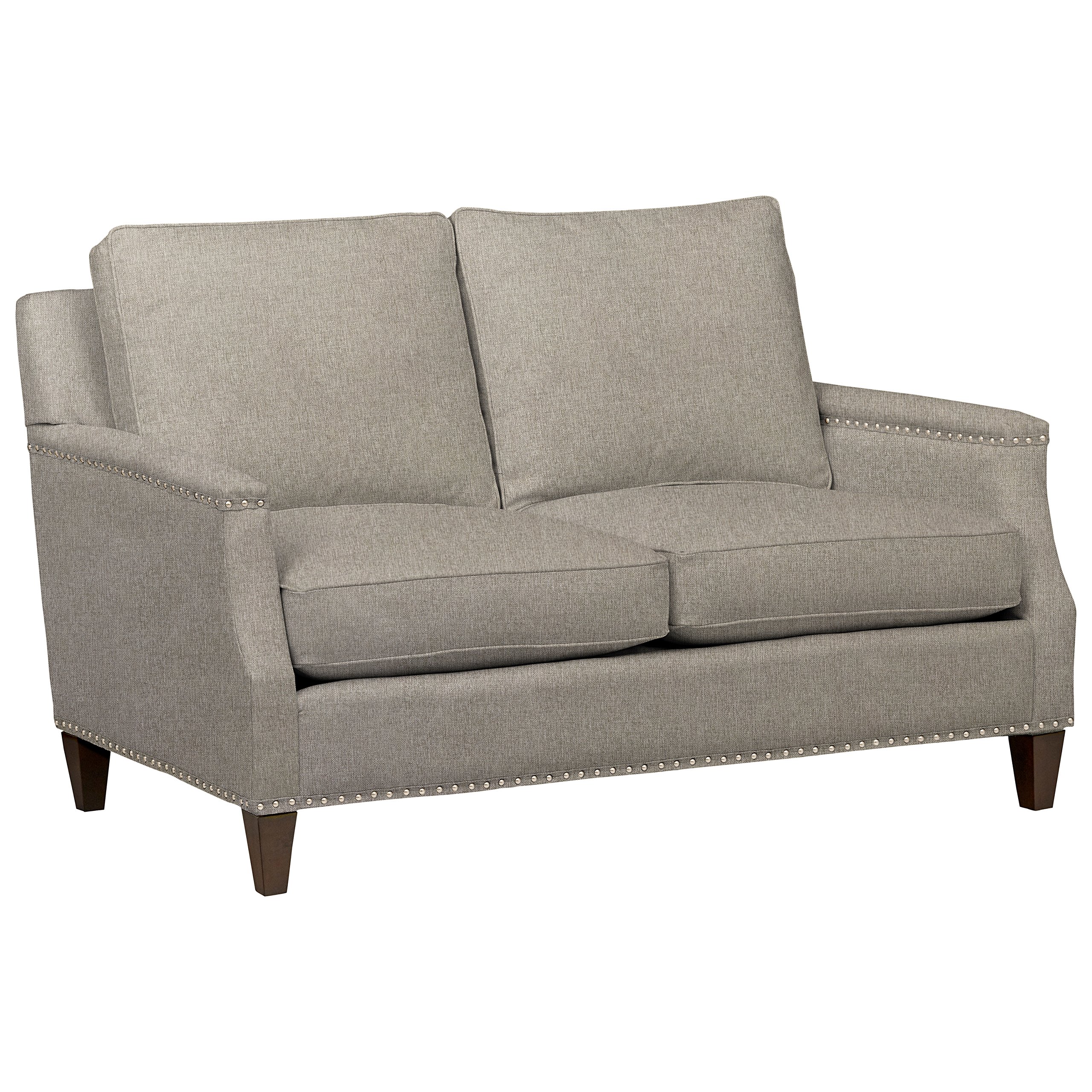 Amazon Brand – Stone & Beam Marin Studded Loveseat, 60"W, Grey
