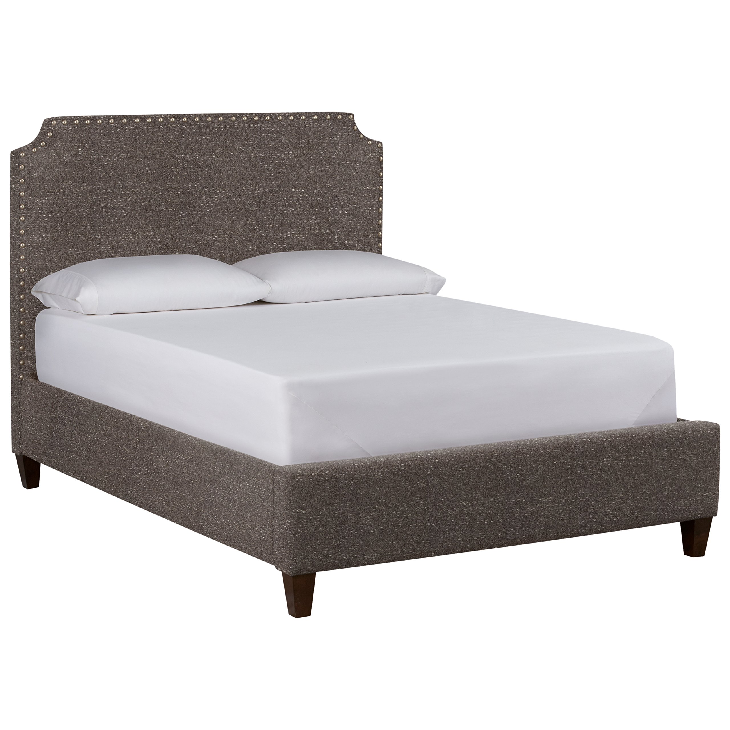 Amazon Brand – Stone & Beam Tisbury Nailhead Trim King Bed, 84"W, Curious Charcoal