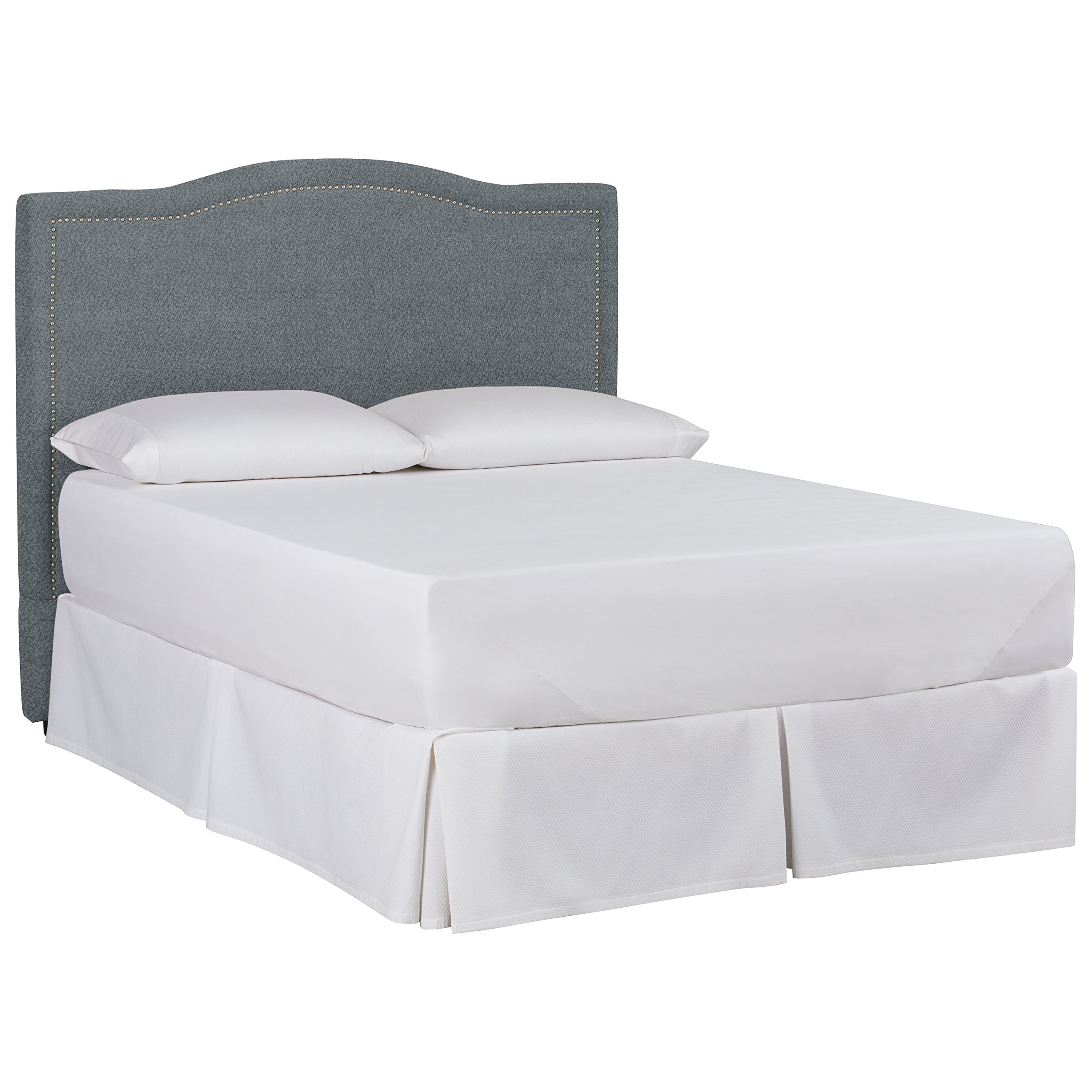 Amazon Brand – Stone & Beam Bridgewater Curved King Headboard, 82"W, Lagoon
