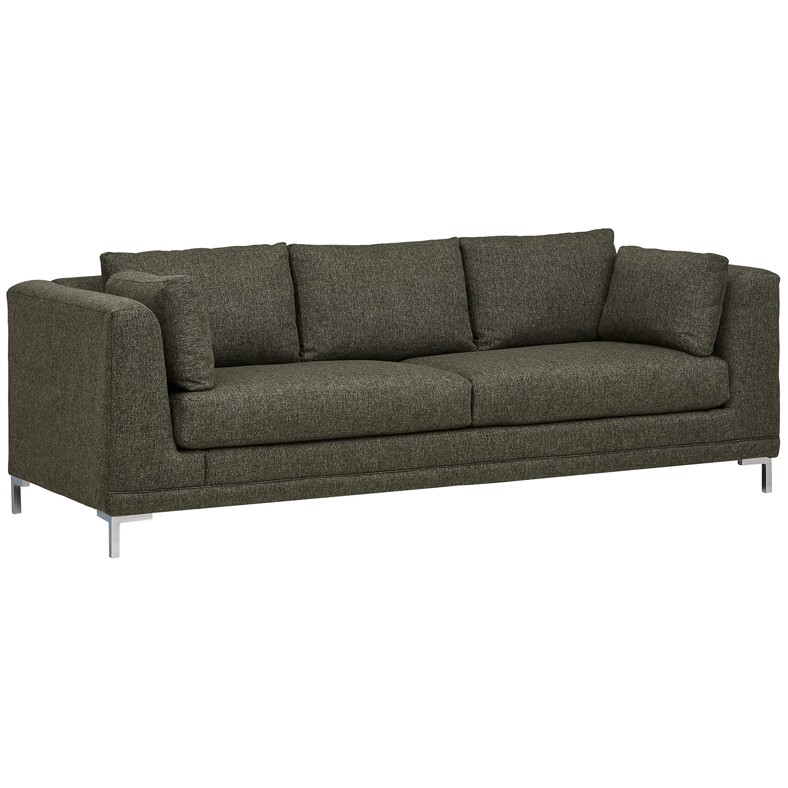 Amazon Brand – Stone & Beam Westcott Contemporary 93" Sofa, Fabric, 93"W, Charcoal