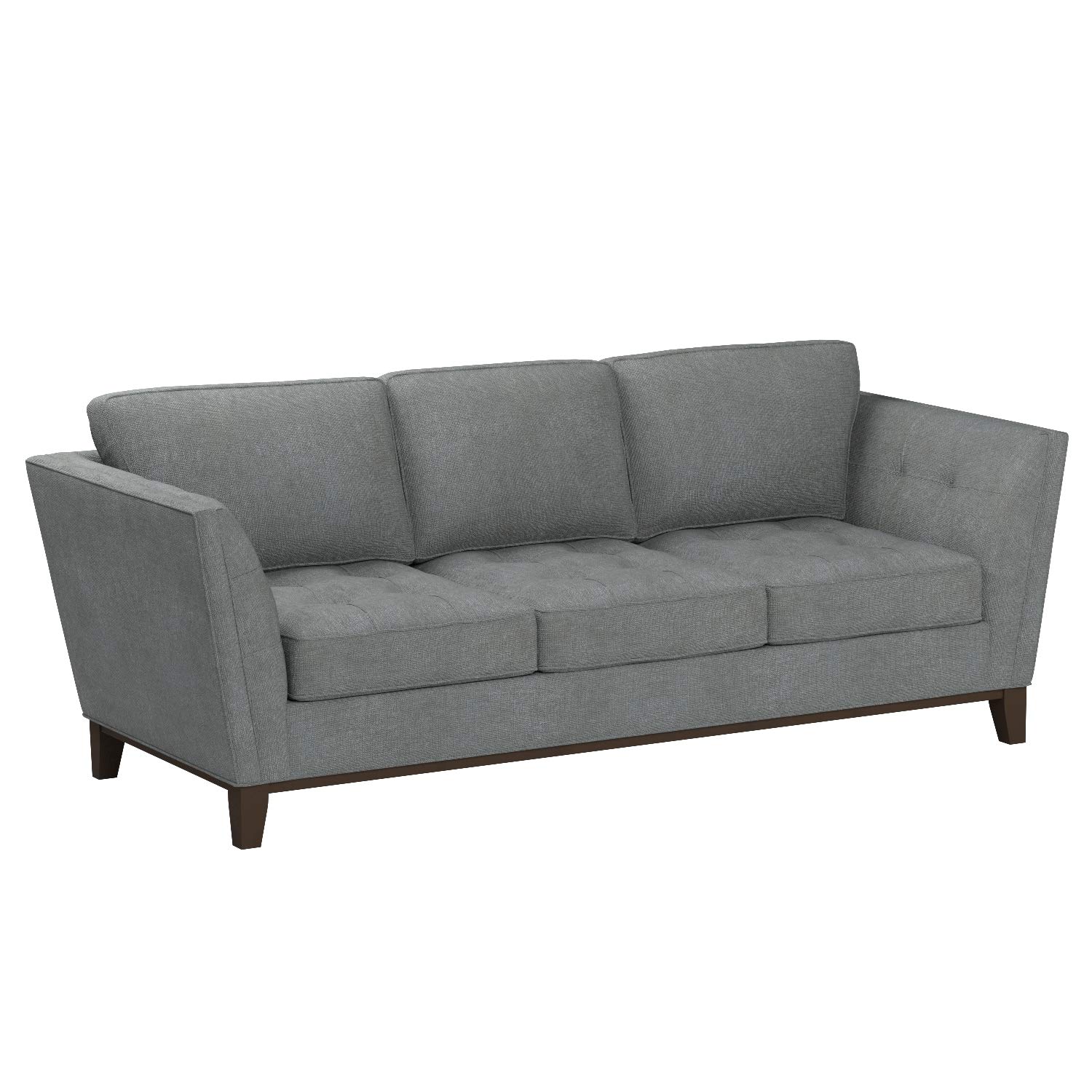 Amazon Brand – Stone & Beam Lyon Upholstered Sofa Couch, 94"W, Steel