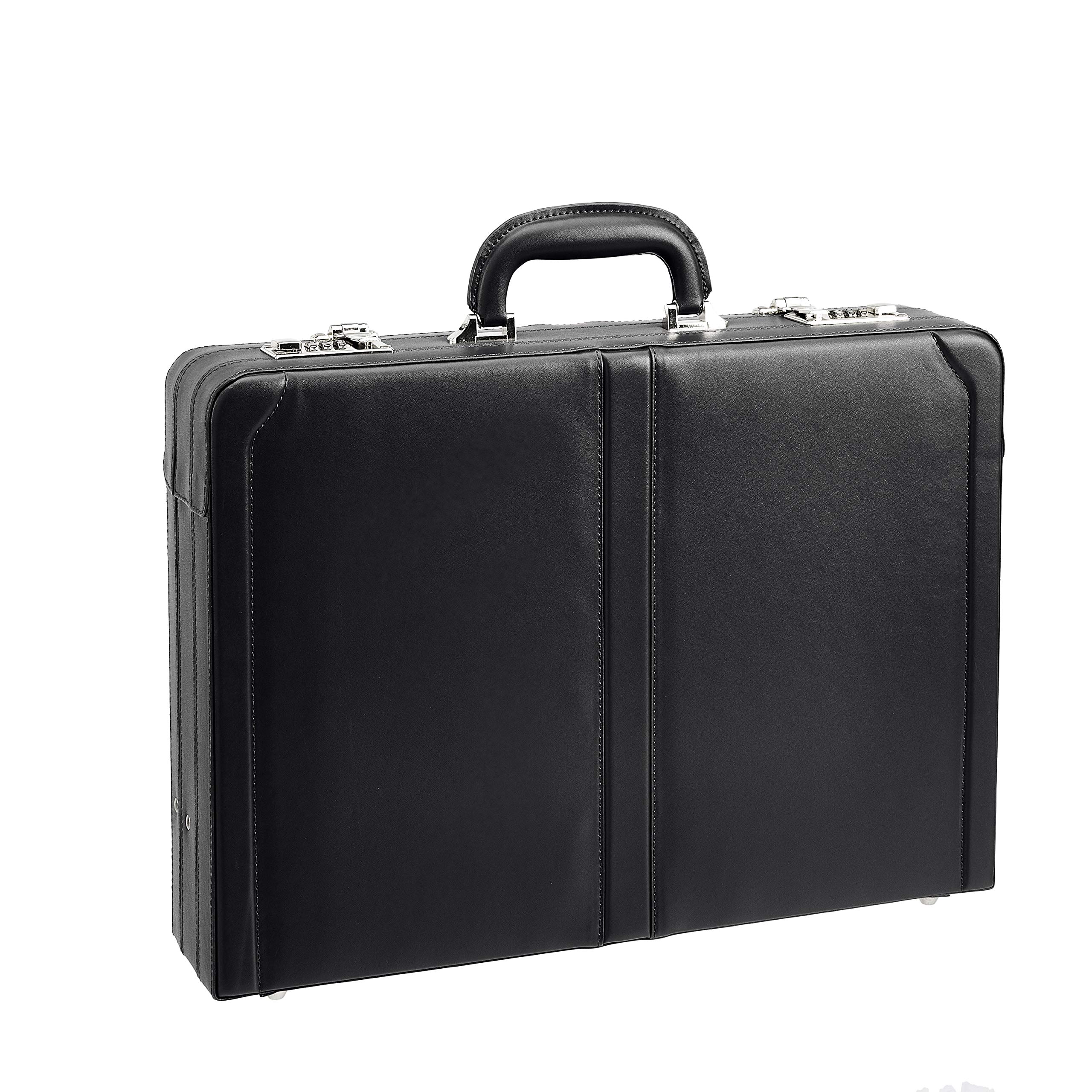 AmazonBasics Faux Leather Attache, Small, Black
