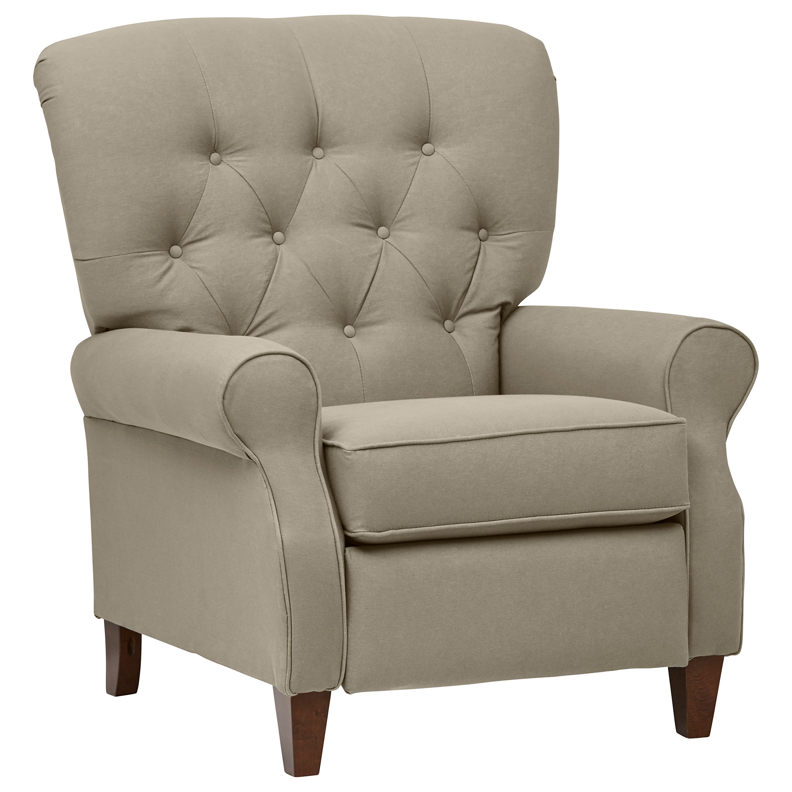 Amazon Brand – Stone & Beam Appleton Farmhouse Recliner, 35"W, Khaki