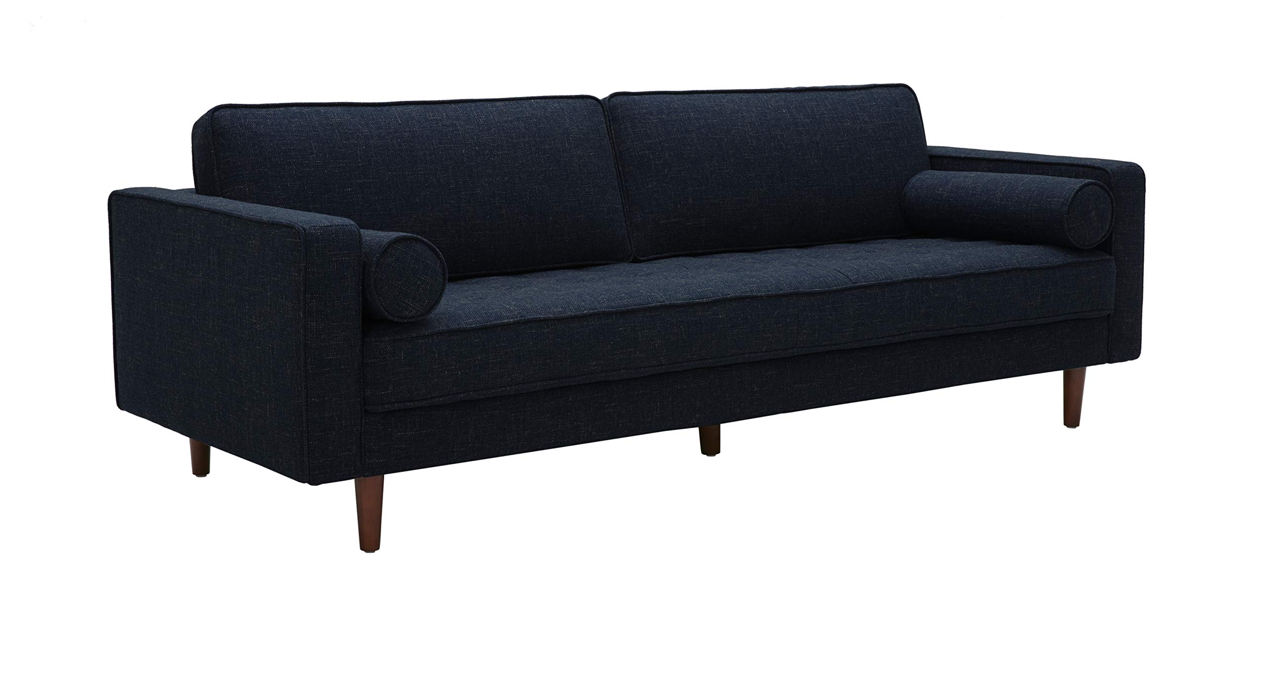 Amazon Brand – Rivet Aiden Mid-Century Sofa with Tapered Wood Legs, 87"W, Wathet Blue