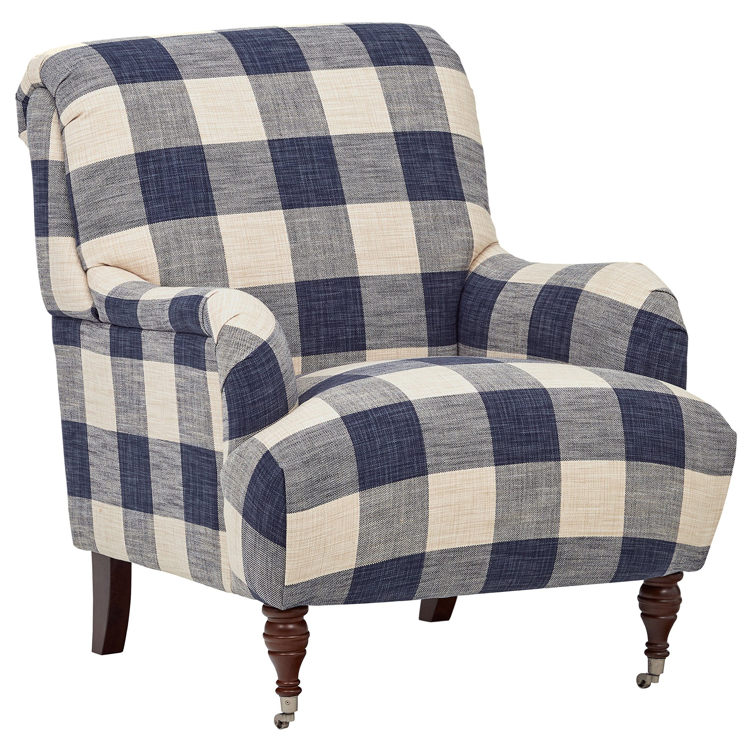 Amazon Brand – Stone & Beam Cameron Classic Oversized Arm Chair, 32"W, Indigo