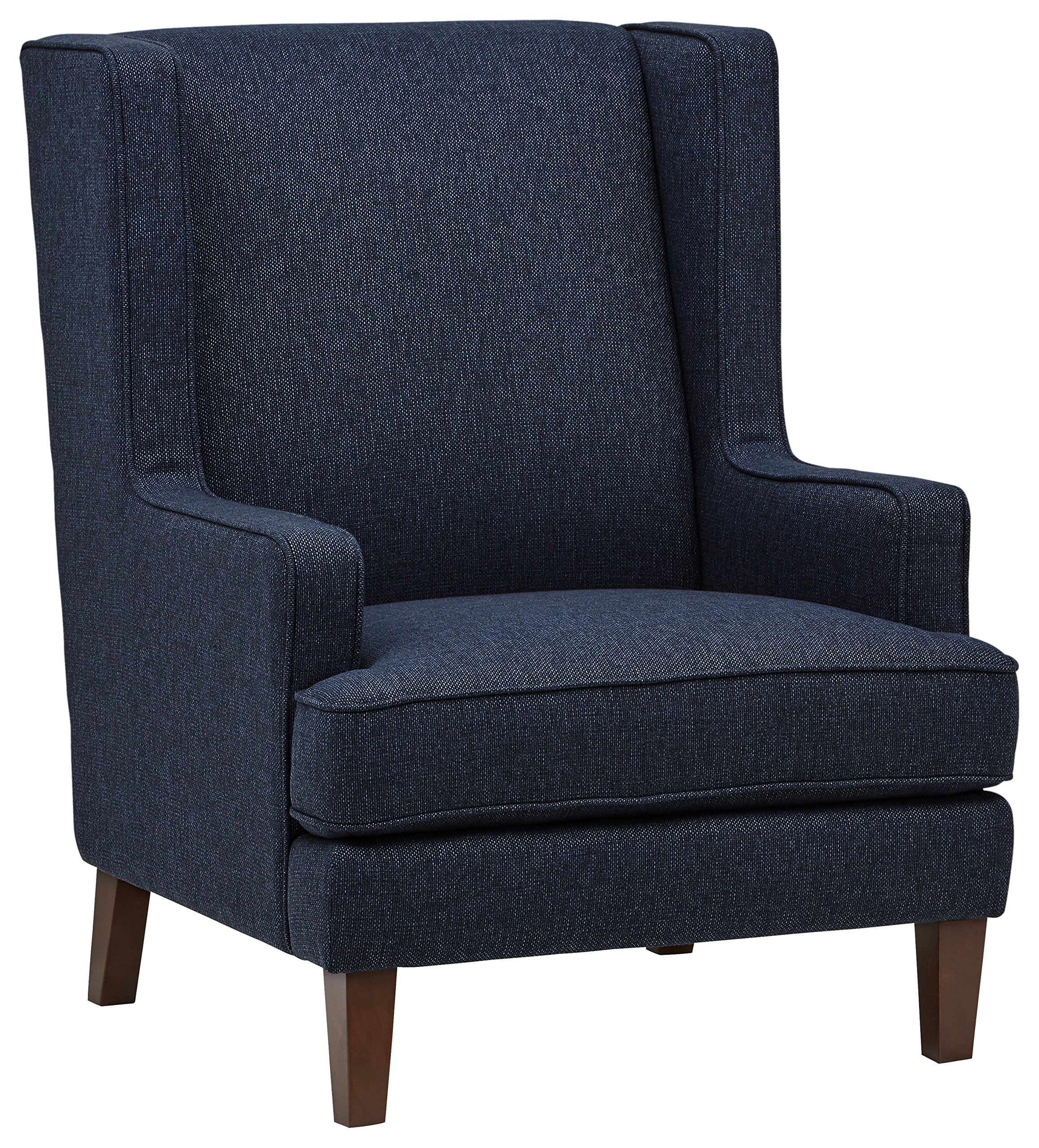 Amazon Brand – Stone & Beam Highland Modern Living Room Wingback Accent Chair, 32"W, Denim