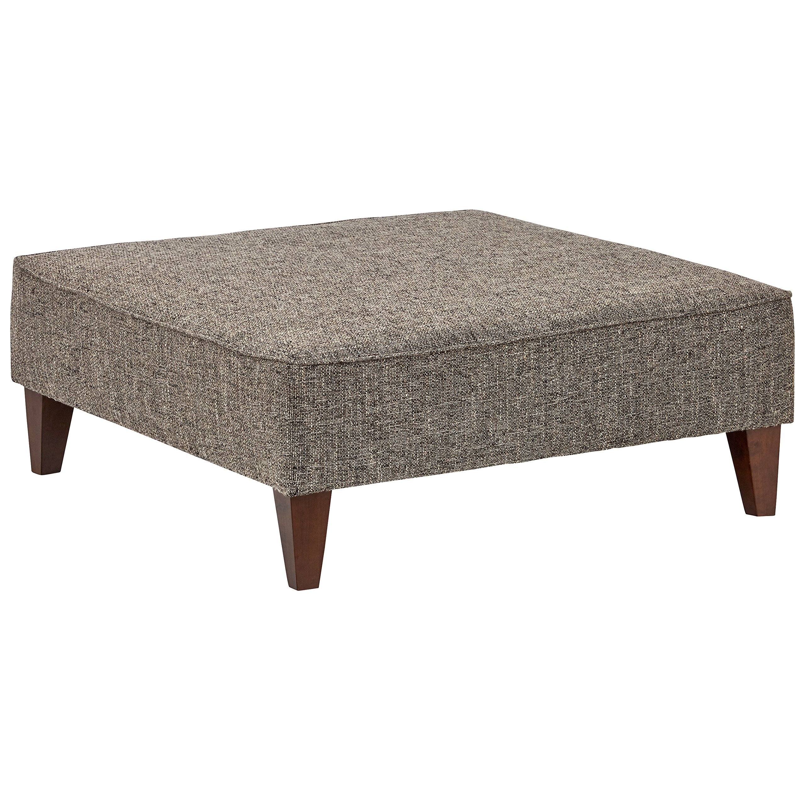 Amazon Brand – Rivet Modern Oversized Upholstered Square Ottoman, 38"W, Bear