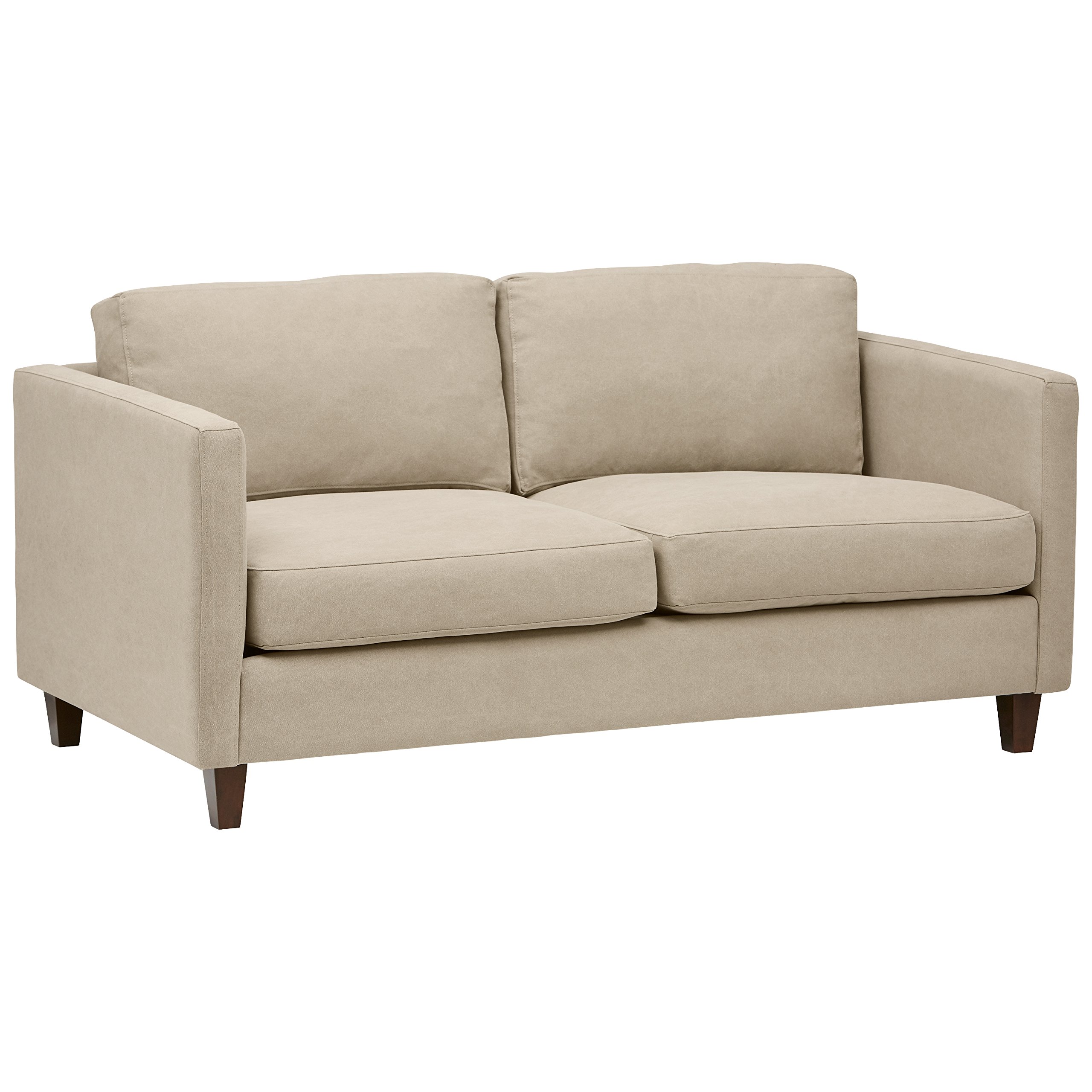 Amazon Brand – Stone & Beam Andover Modern Loveseat Sofa, 67"W, Linen
