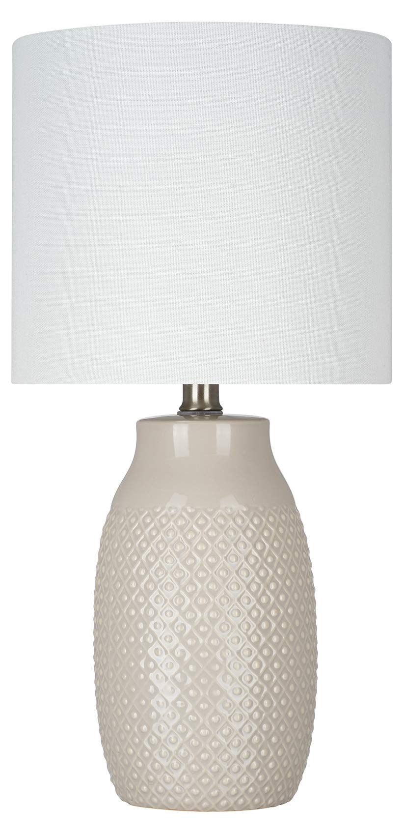 Amazon Brand – Stone & Beam Table Lamp, 18"H, Cream