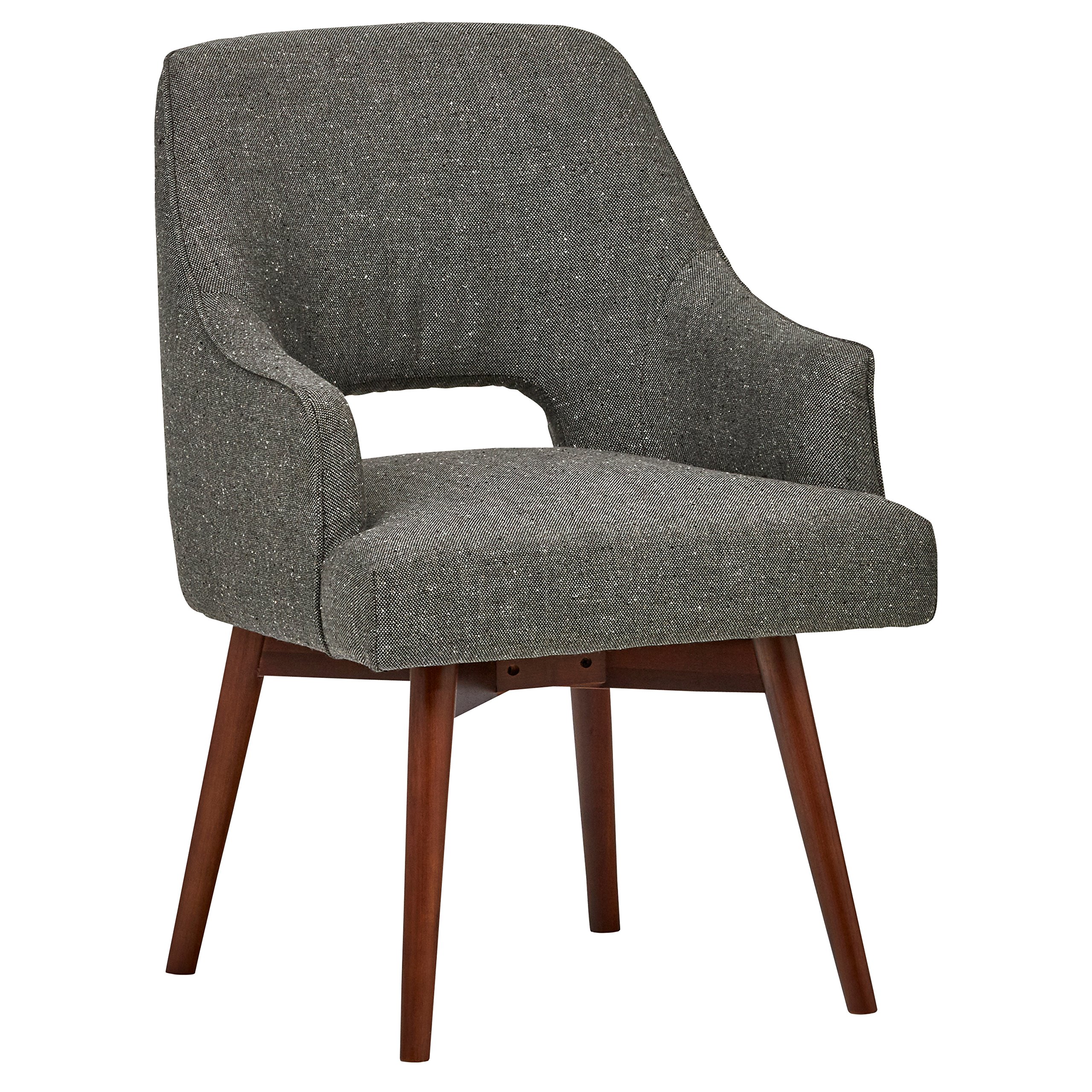 Amazon Brand – Rivet Mid-Century Open Back Swivel Office Desk Chair, 24"W, Marble