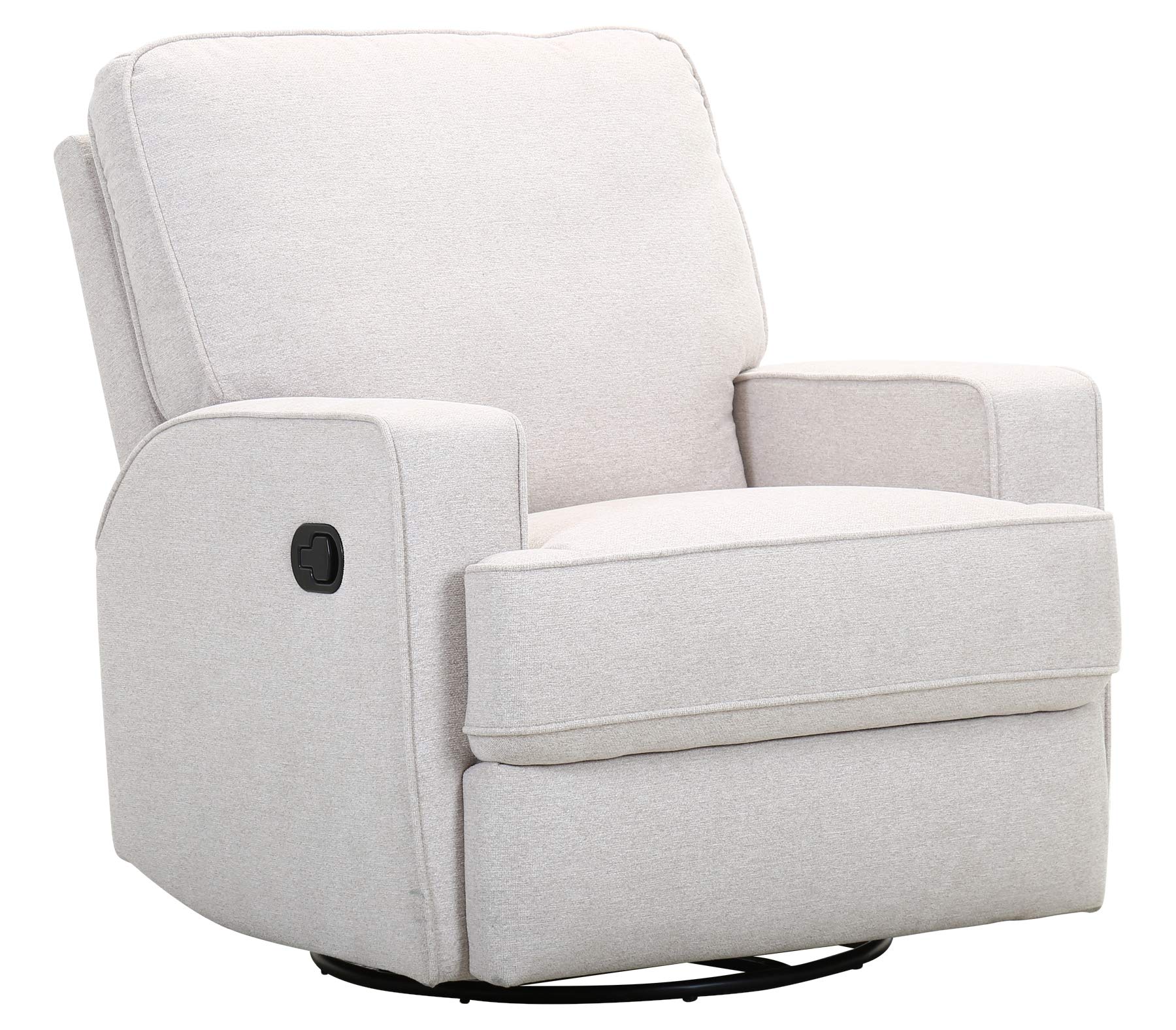 Amazon Brand – Ravenna Home Contemporary Swivel Glider Recliner Chair, 33.9"W, Cream