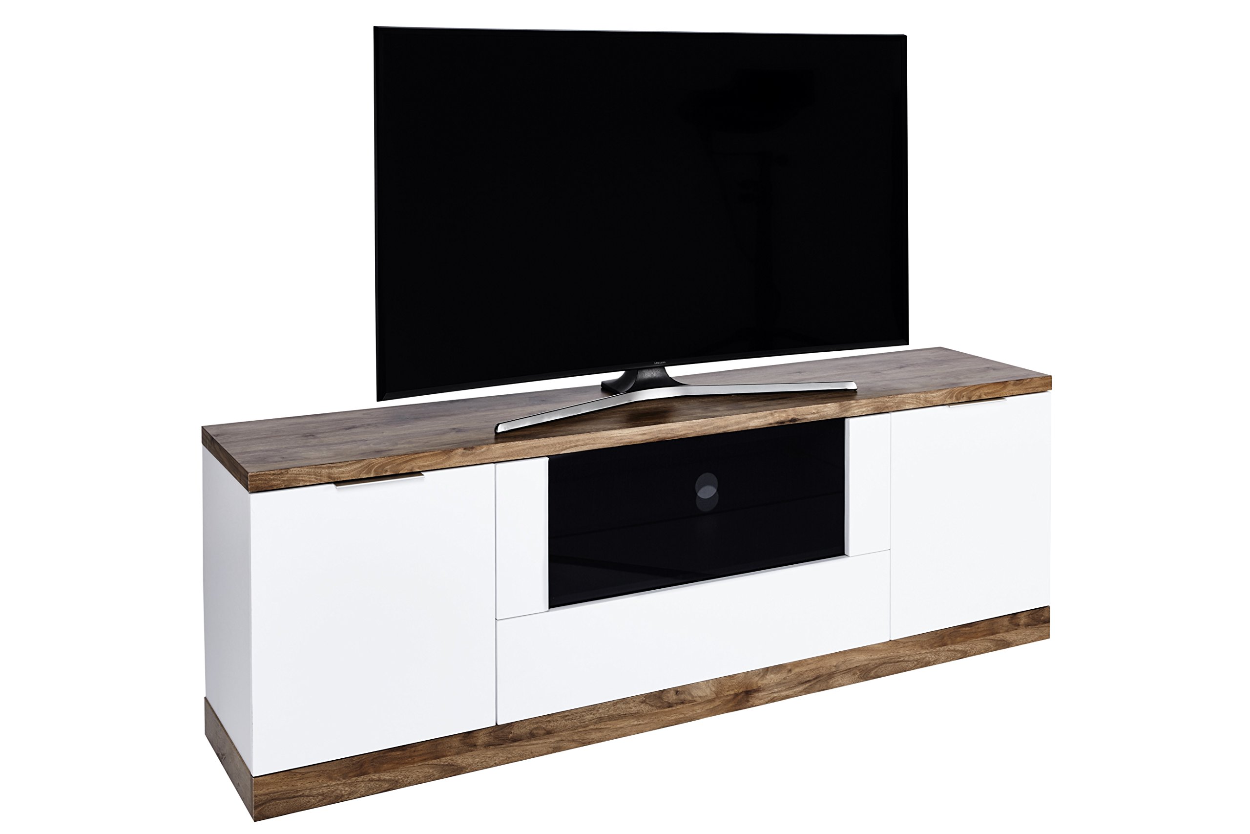 Marchio Amazon - Movian Spey - Mobile TV per TV fino a 80'', 180 x 39 x 62 cm, colore bianco