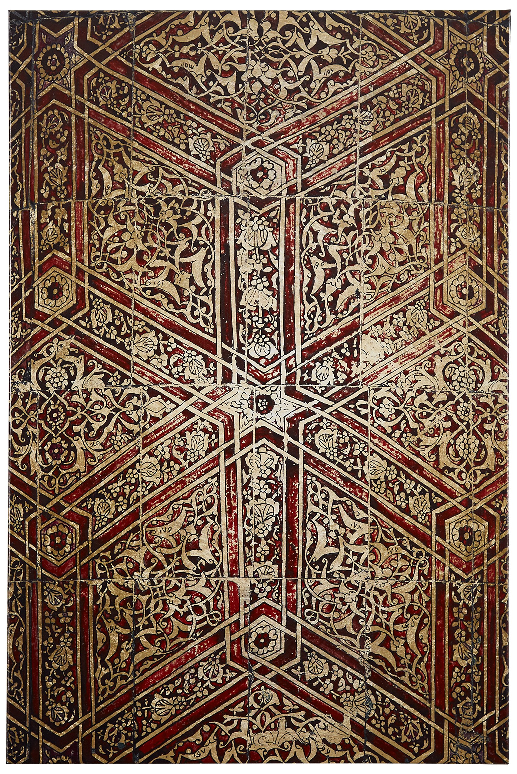 Amazon Brand – Stone & Beam Modern Persian-Style Print on Canvas, 16" x 24"