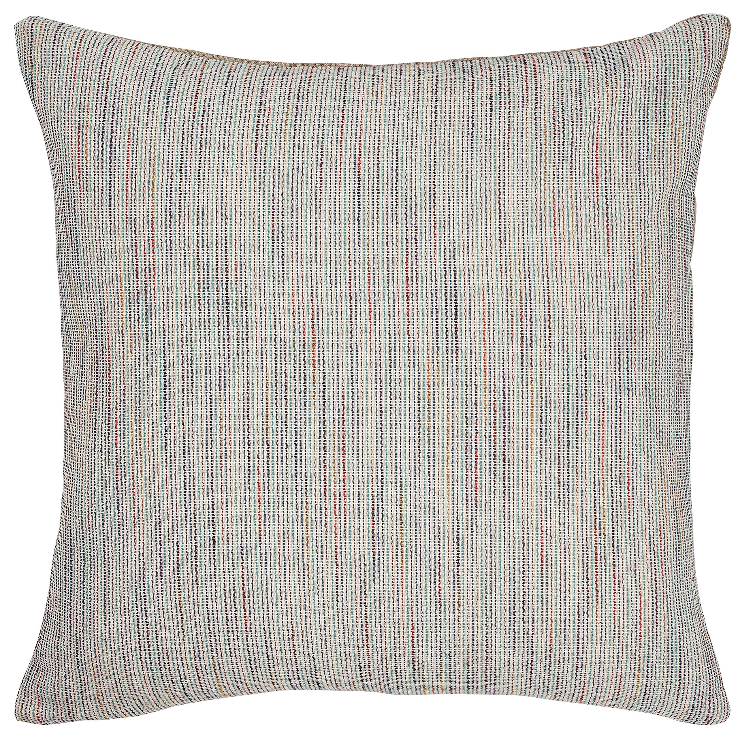 Amazon Brand – Rivet Modern and Casual Striped Decorative Throw Pillow, 20" x 20", Blue