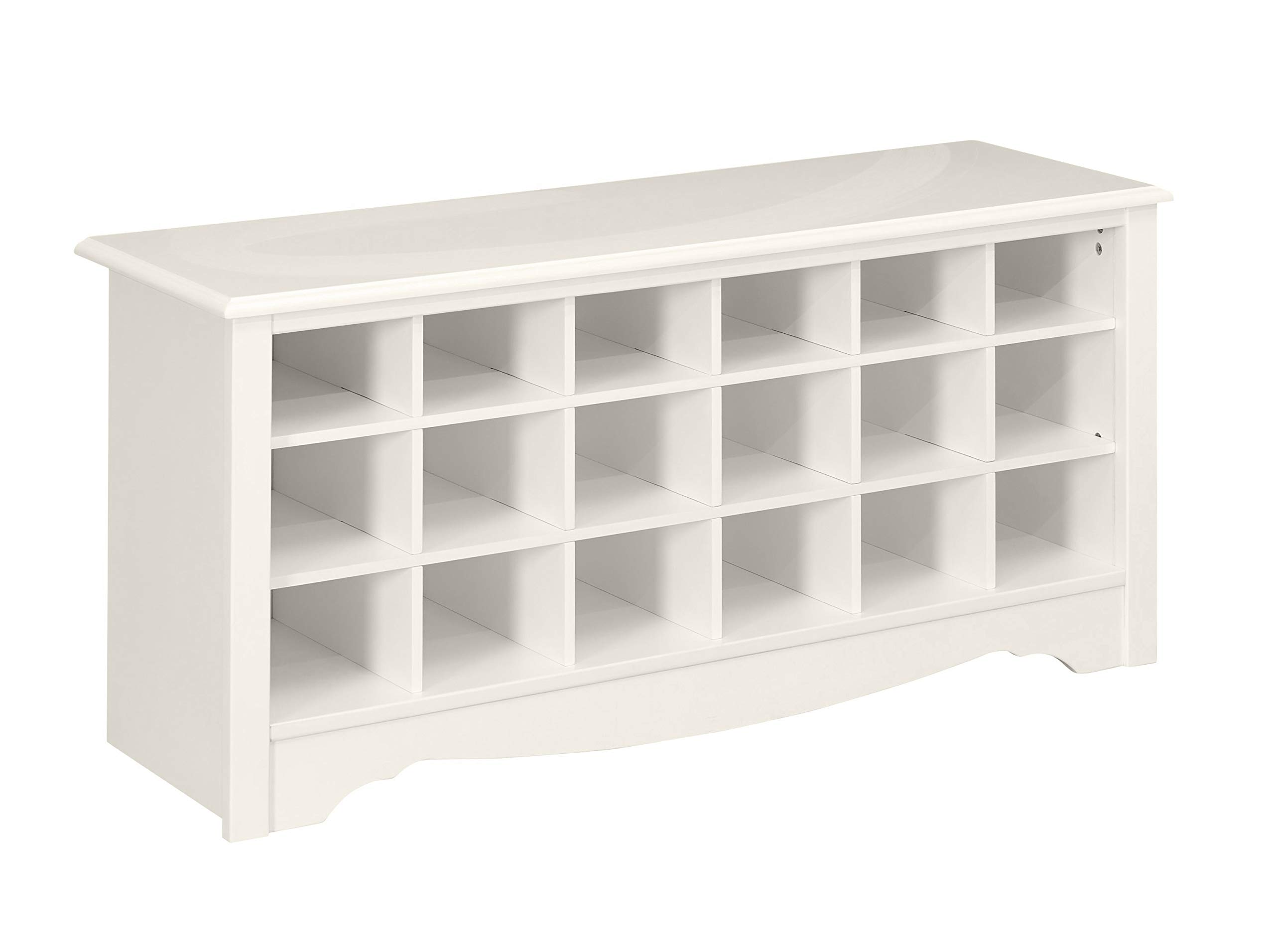 Amazon Brand – Ravenna Home Sobaski Wood Shoe Storage Rack Organizer, 48"W, black