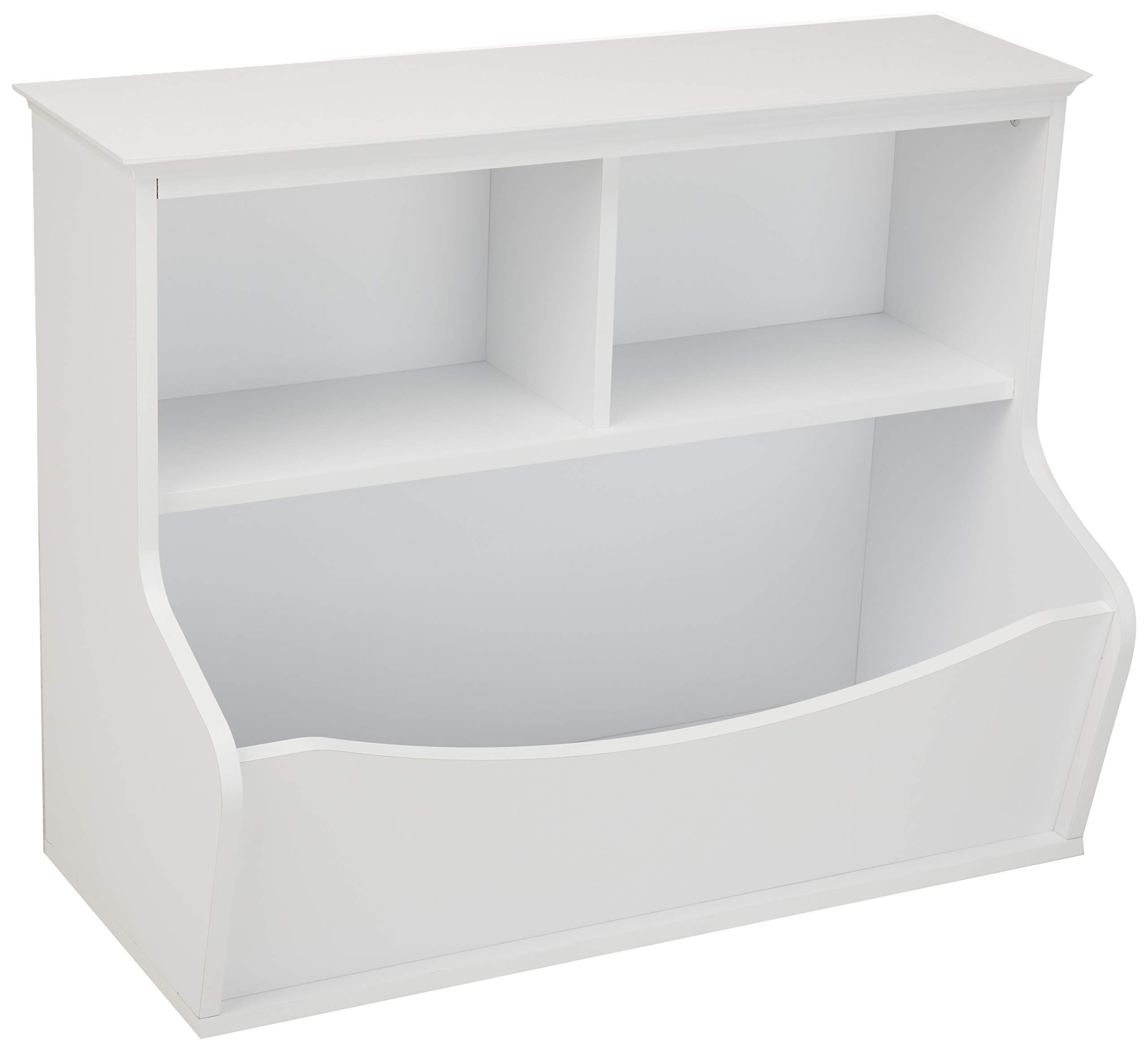 AmazonBasics Children's Multi-Functional Bookcase and Toy Storage Bin - White
