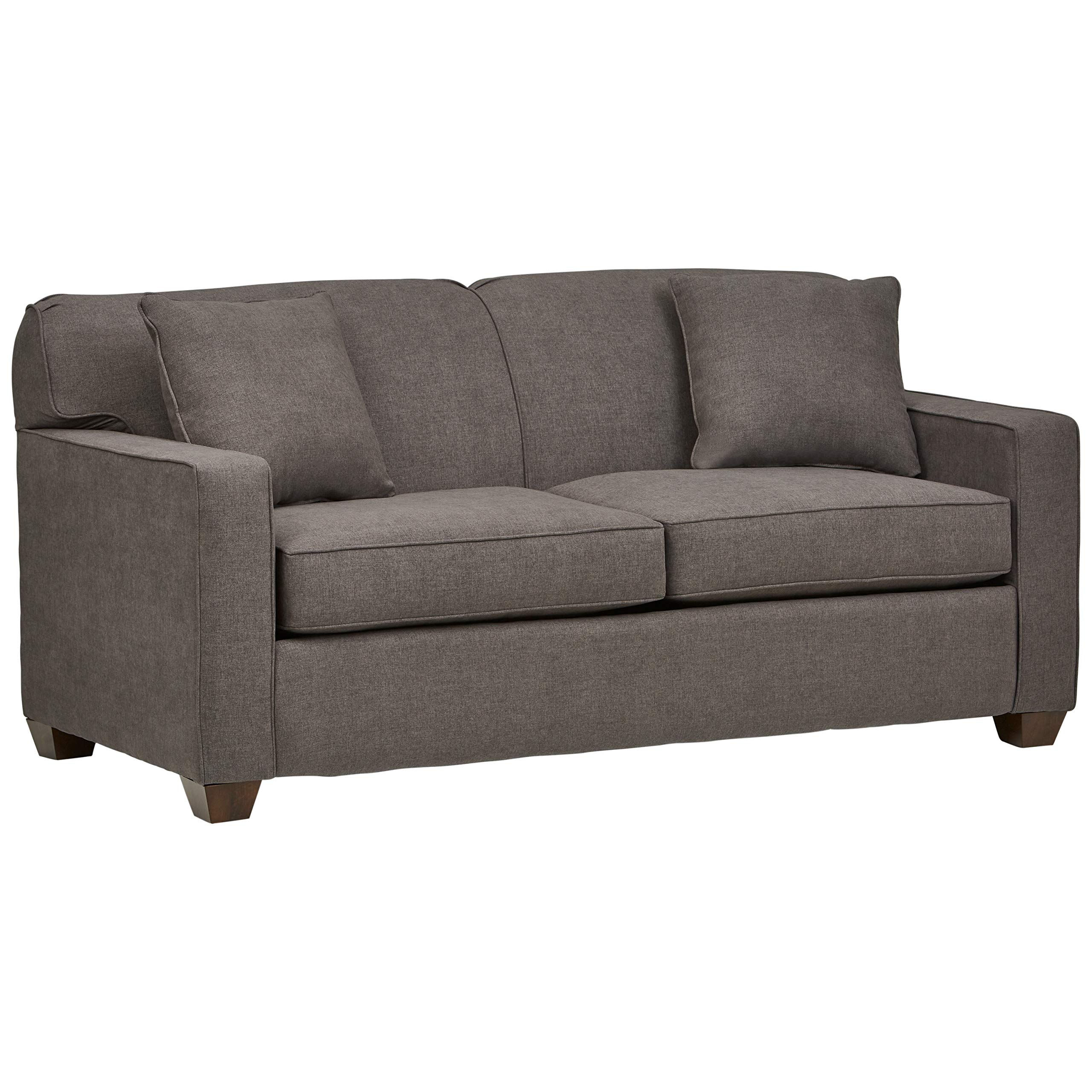 Amazon Brand – Stone & Beam Fischer Full-Sized Sleeper Sofa, 72"W, Stone Fabric