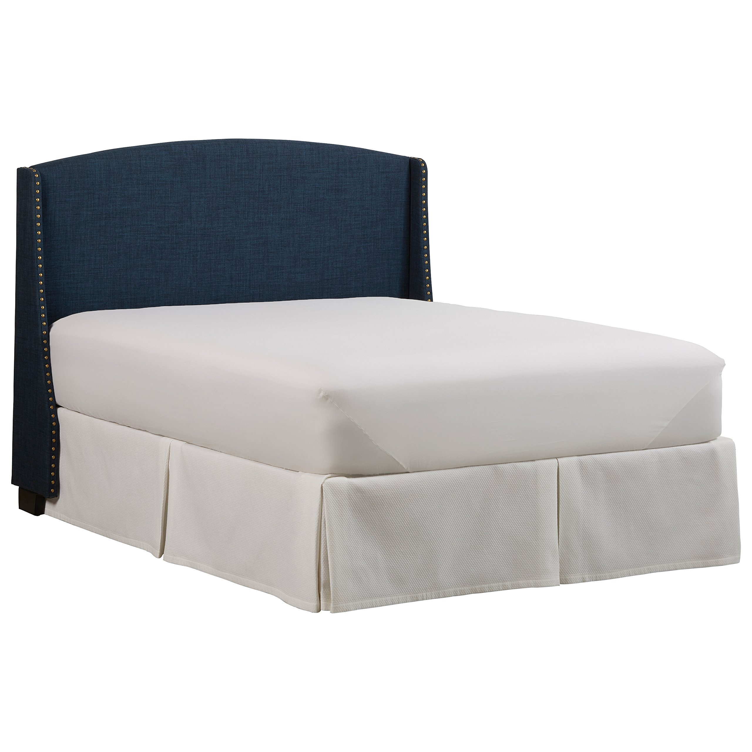 Amazon Brand – Stone & Beam Darby Wingback King Headboard, 80"W, Navy Blue